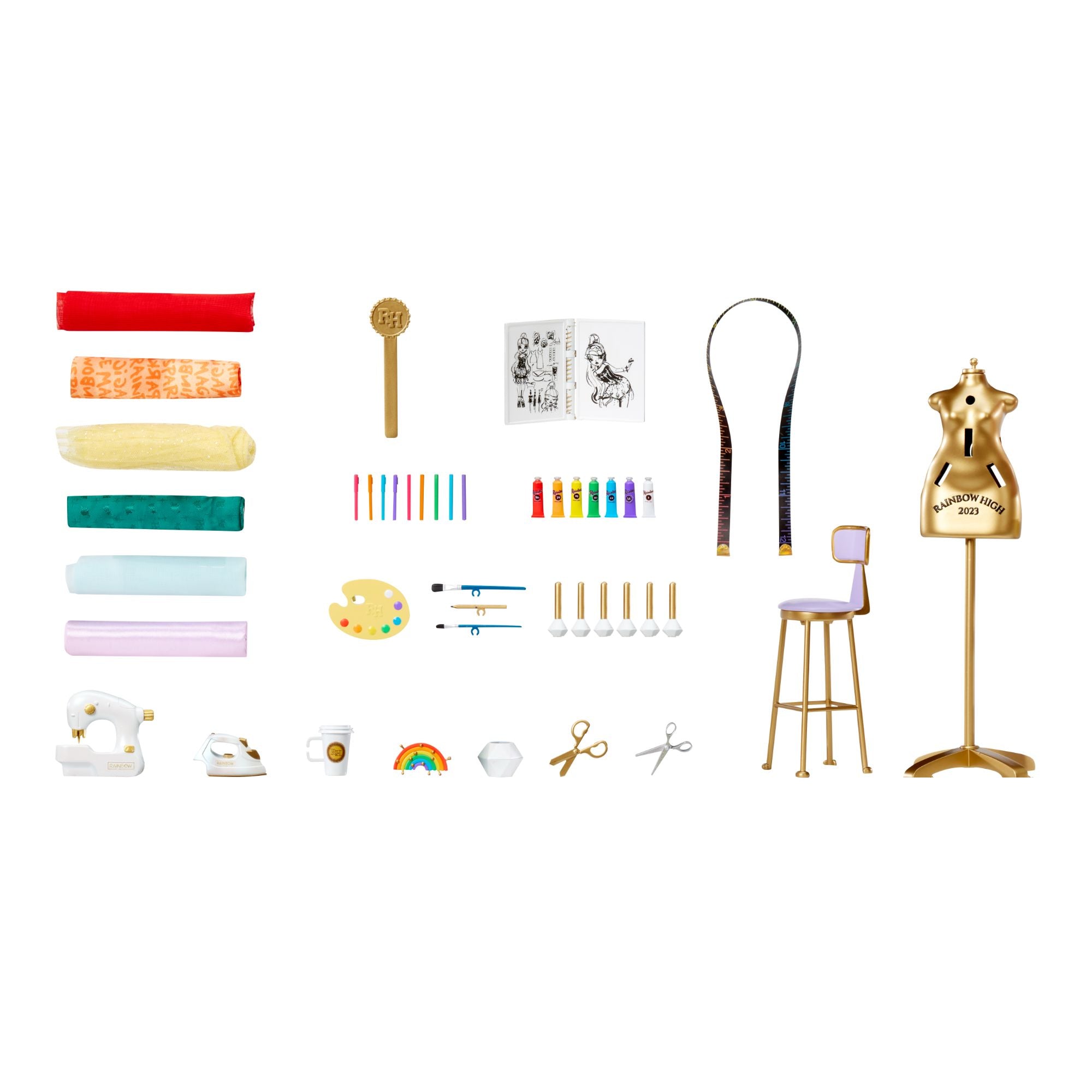 Rainbow High Dreamy Design Fashion Studio Playset with Exclusive Doll