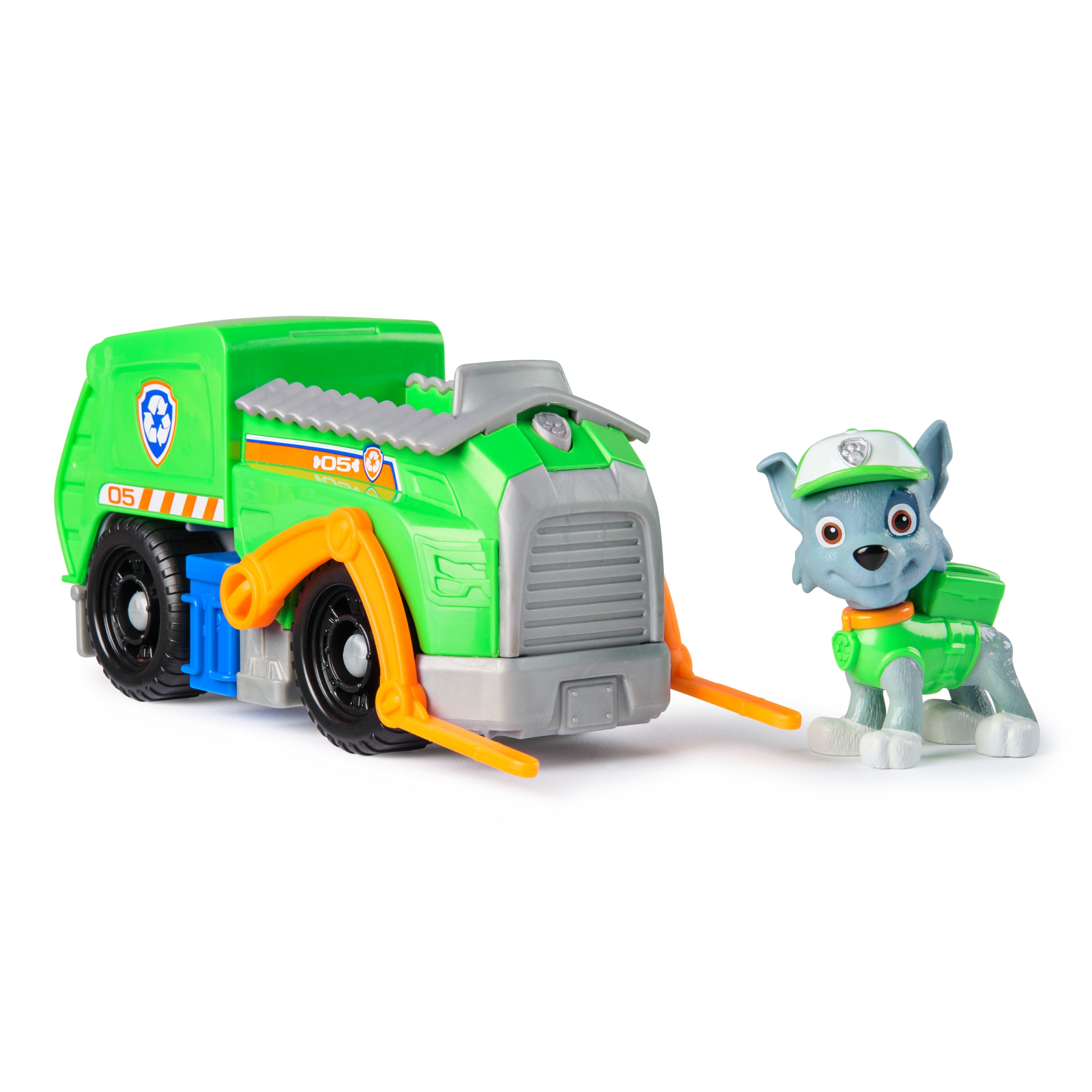 Hot Sale! PAW Patrol Rocky's Basic Rescue Trash Truck Toy for Kids