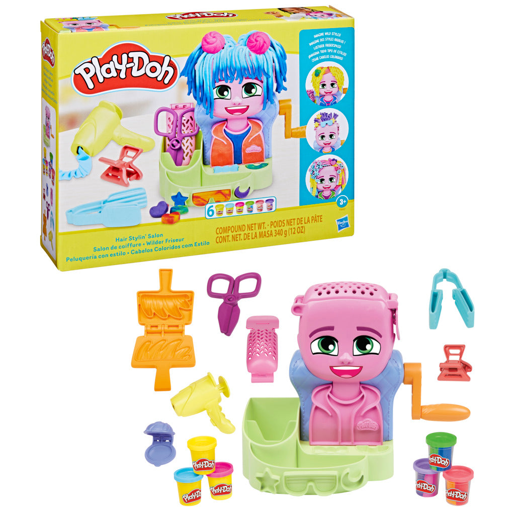 Hot Deal! Play-Doh Hair Styling Salon Playset for Creative Kids Aged 3+