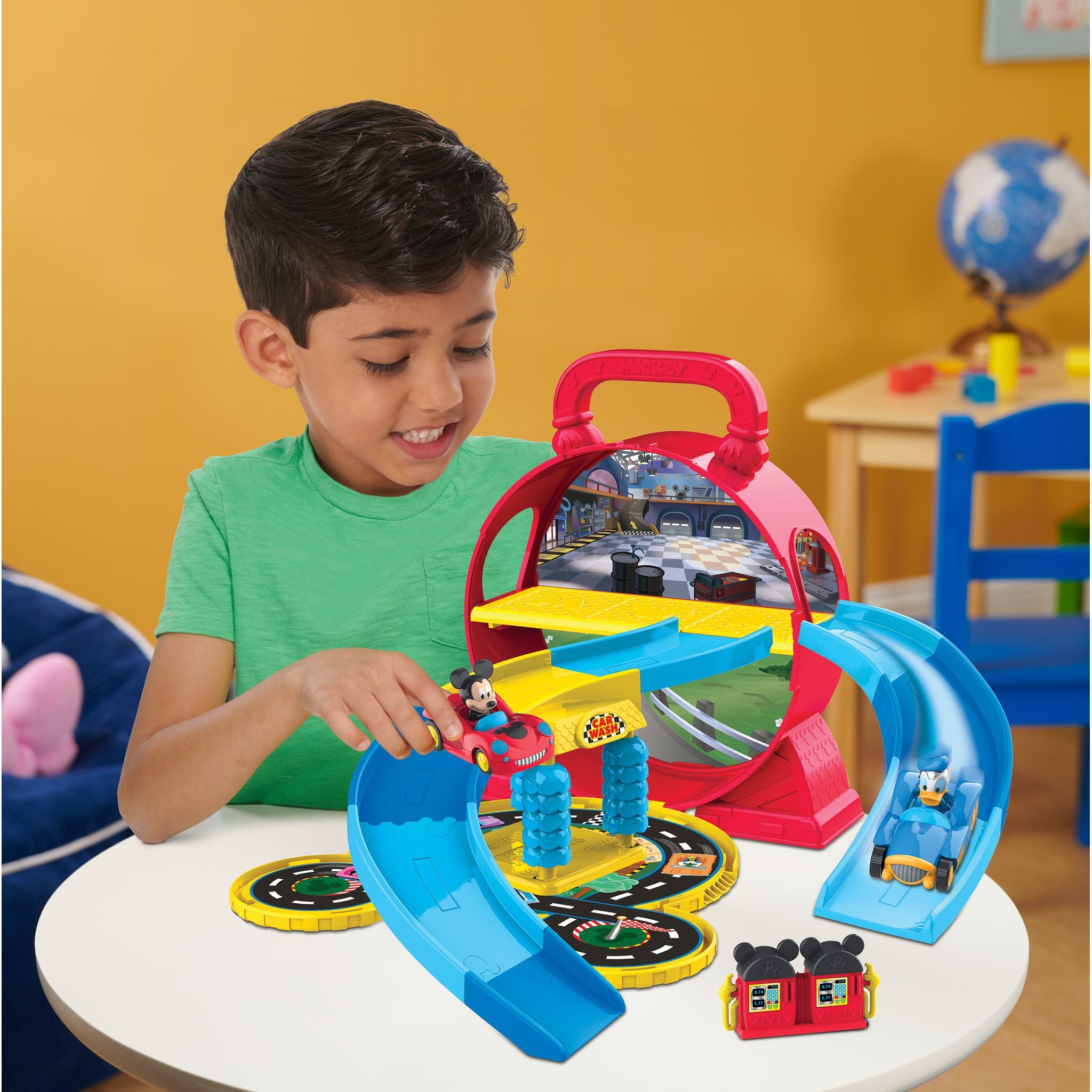 Hot Deal! Disney Junior Mickey Mouse Portable Stow N' Go Garage Playset