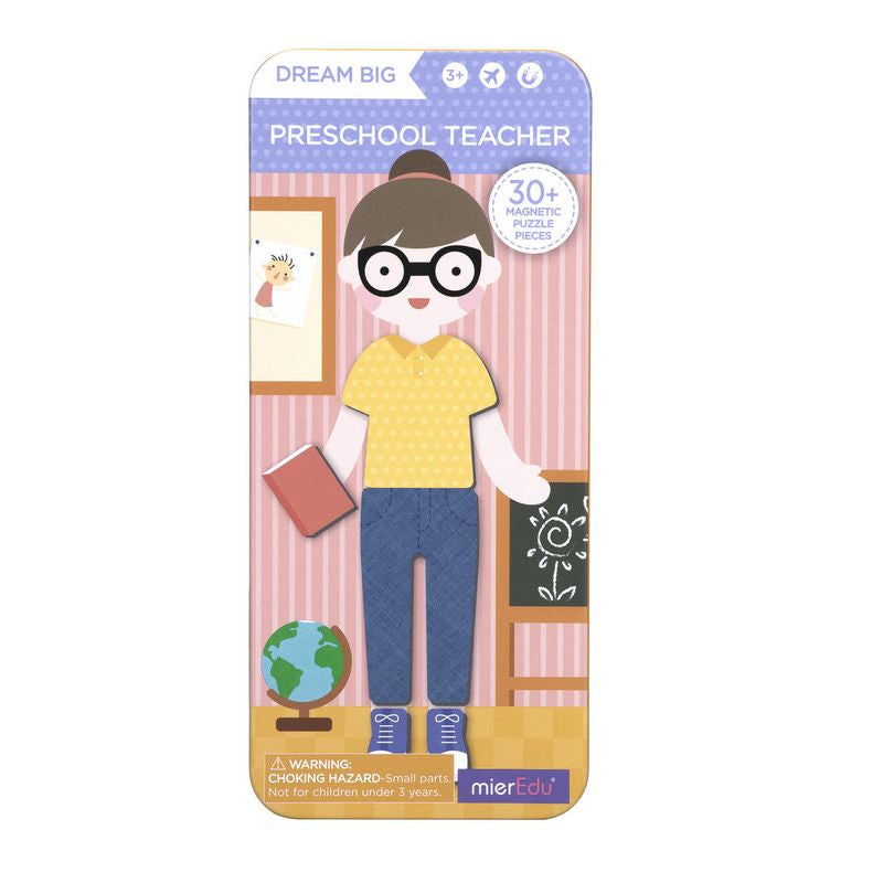 MierEdu Preschool Teacher-themed Magnetic Puzzle Box for Creative Play