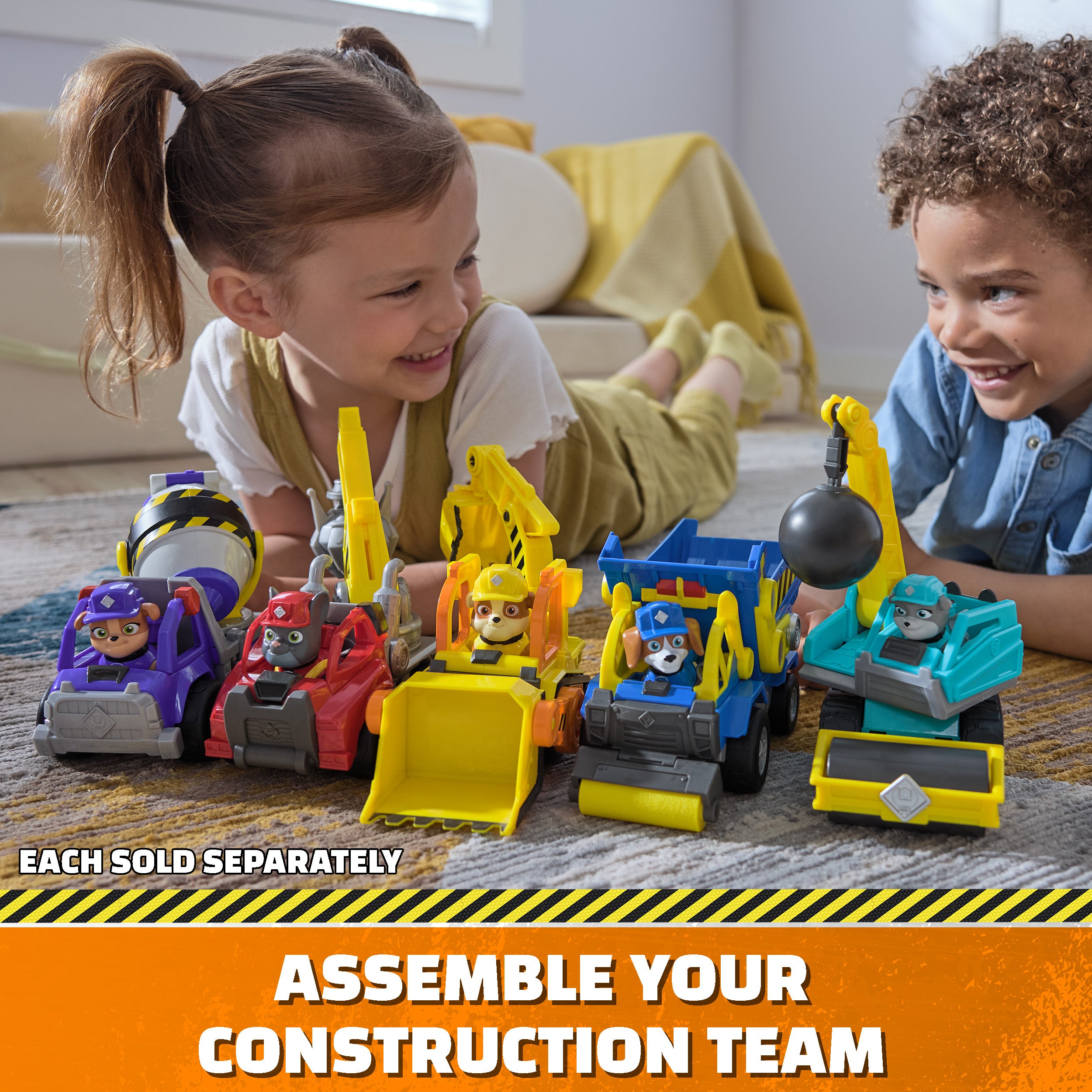 Rubble & Crew Motor's Awesome Wrecking Ball Construction Vehicle Toy