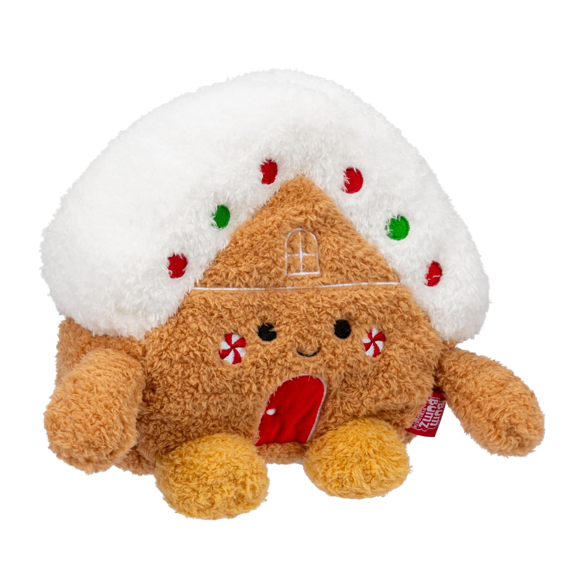7.5 - Inch Soft Plush Holidaybumz: Gingerbread House Georgette