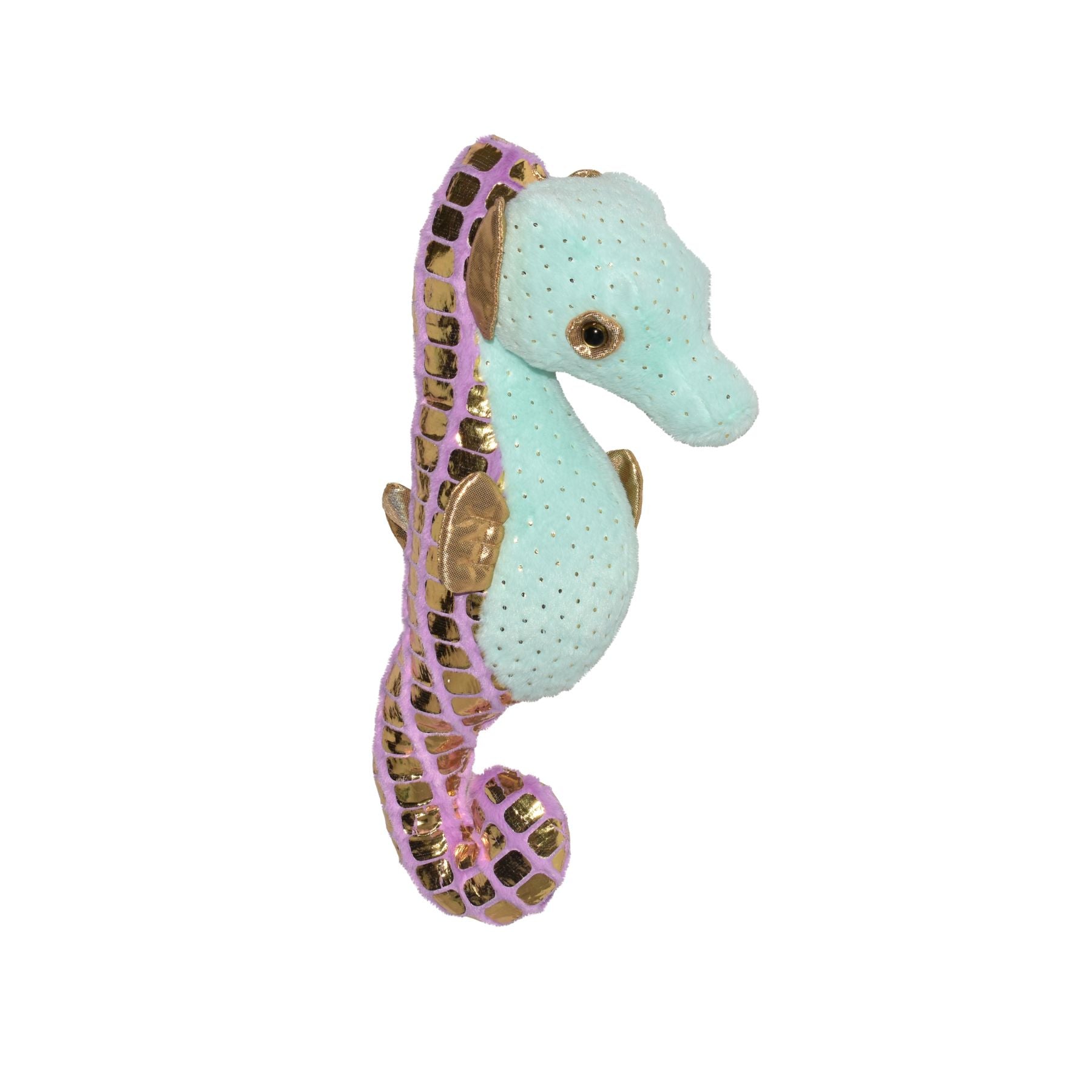 14-Inch Green Foilkins Seahorse by Wild Republic