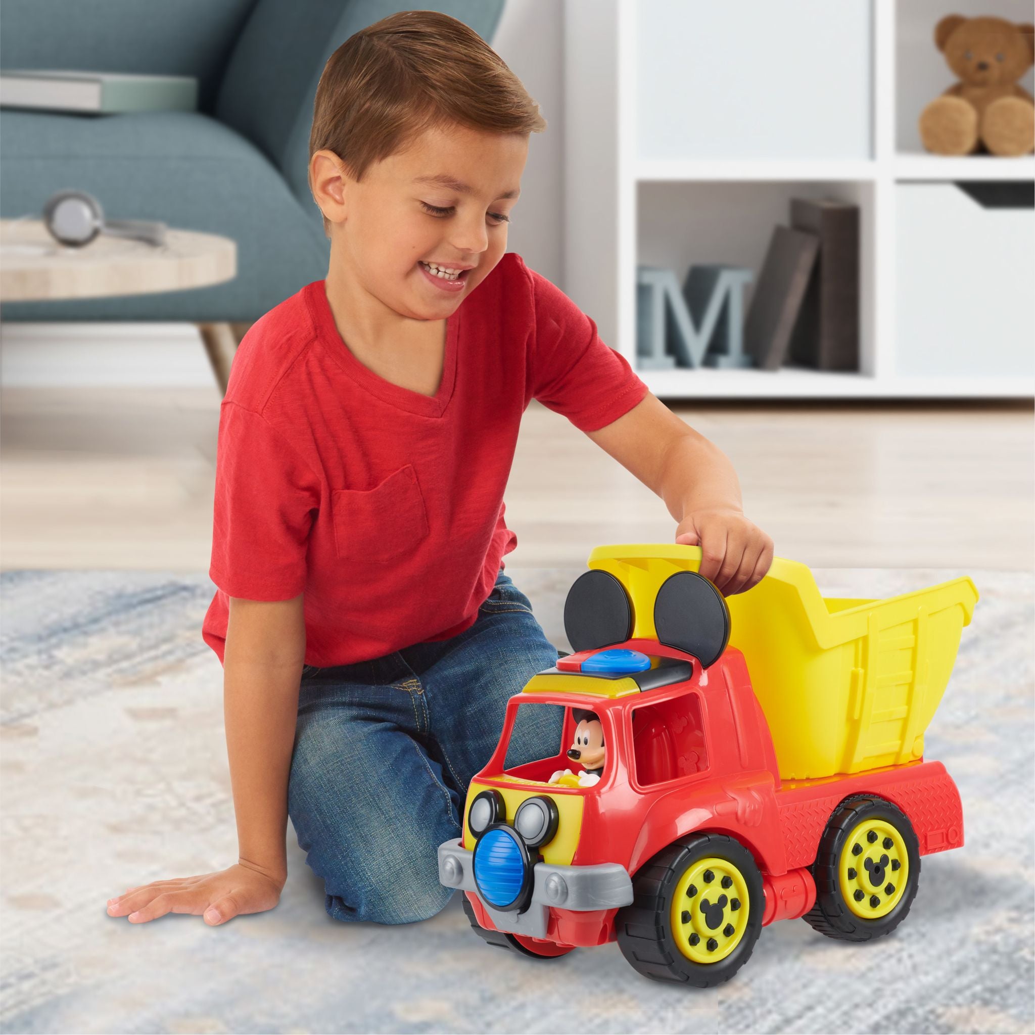 Hot Deal! Disney Junior Mickey Mouse Motorized Wacky Wheeler Dump Truck Toy