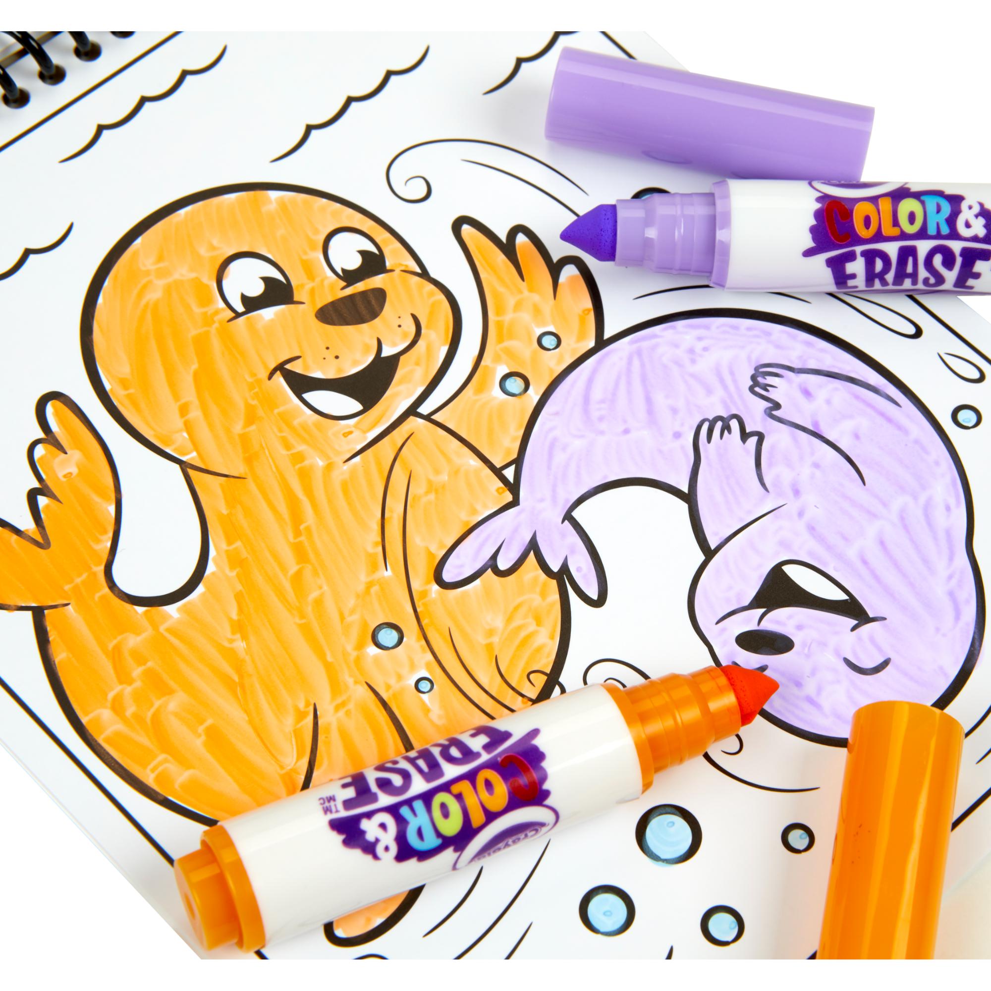 Crayola Reusable Under The Sea Colour & Erase Activity Pad for Kids