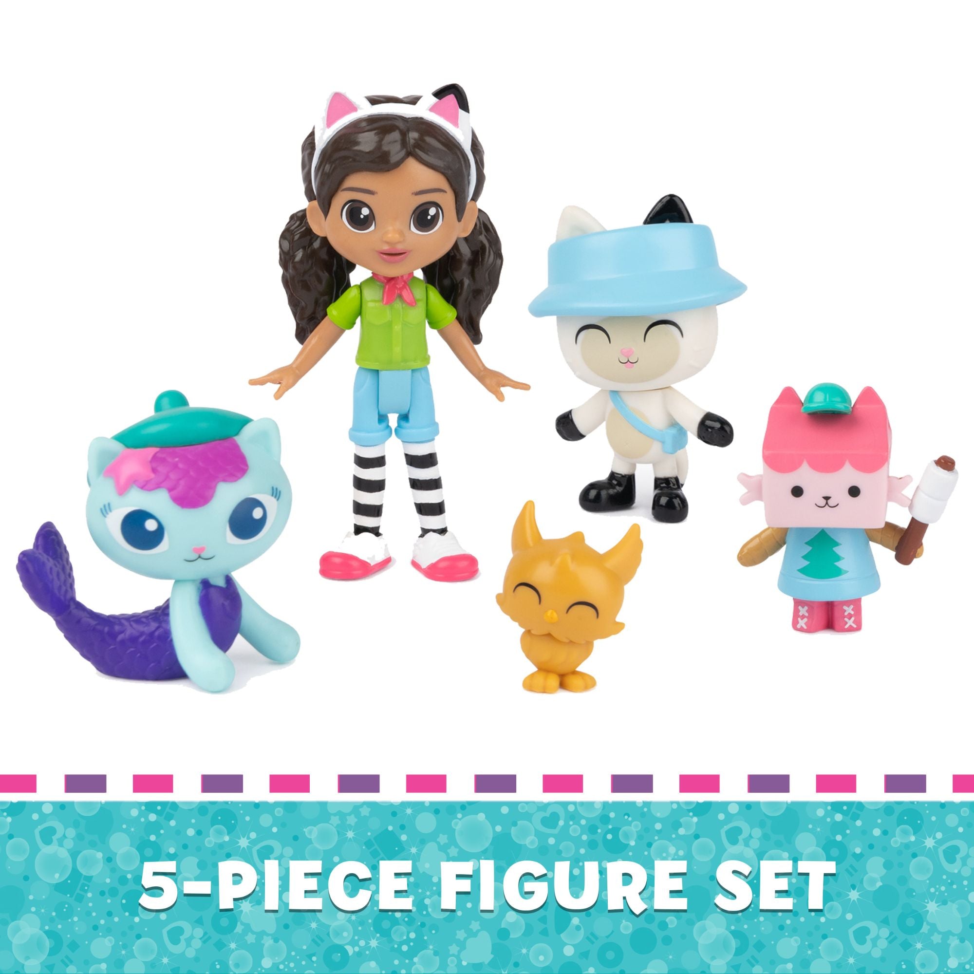 Exclusive Gabby's Dollhouse Camping Figure Set with Friends