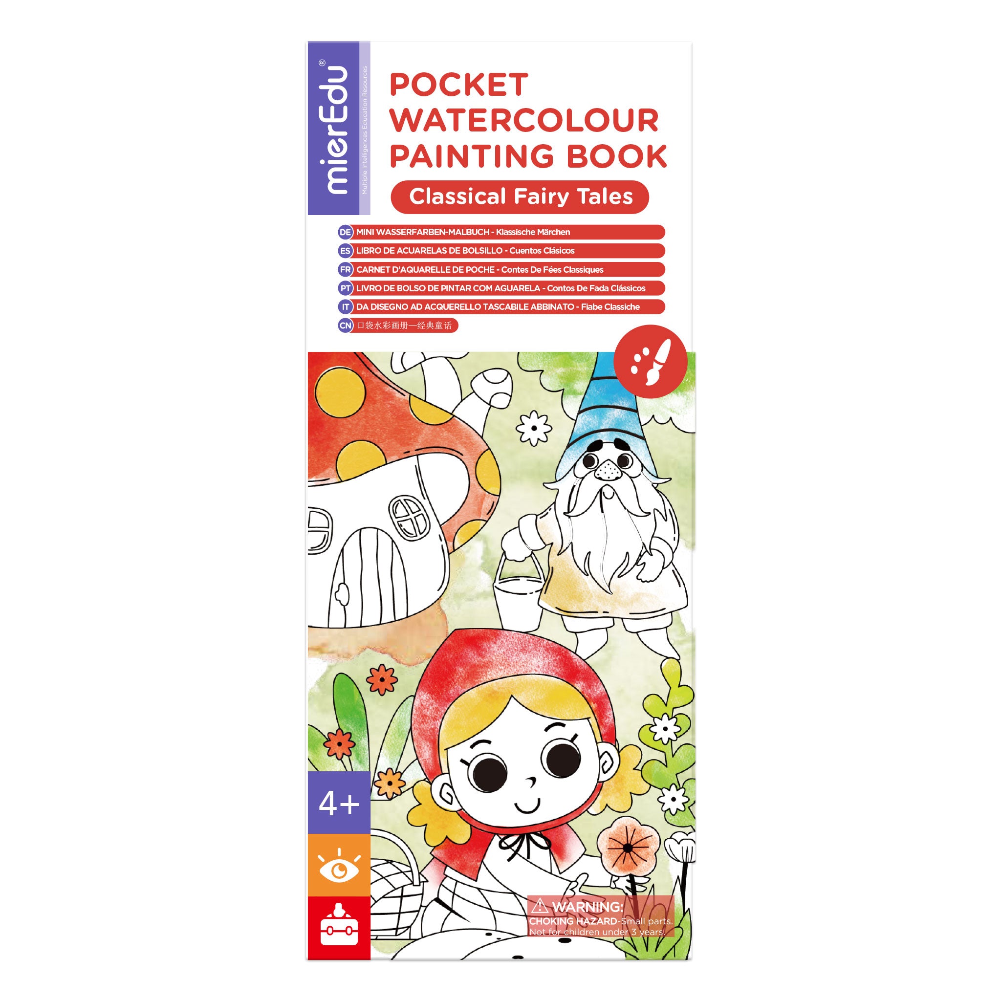 MierEdu Portable Pocket Watercolour Painting Book Inspired by Classical Fairy Tales
