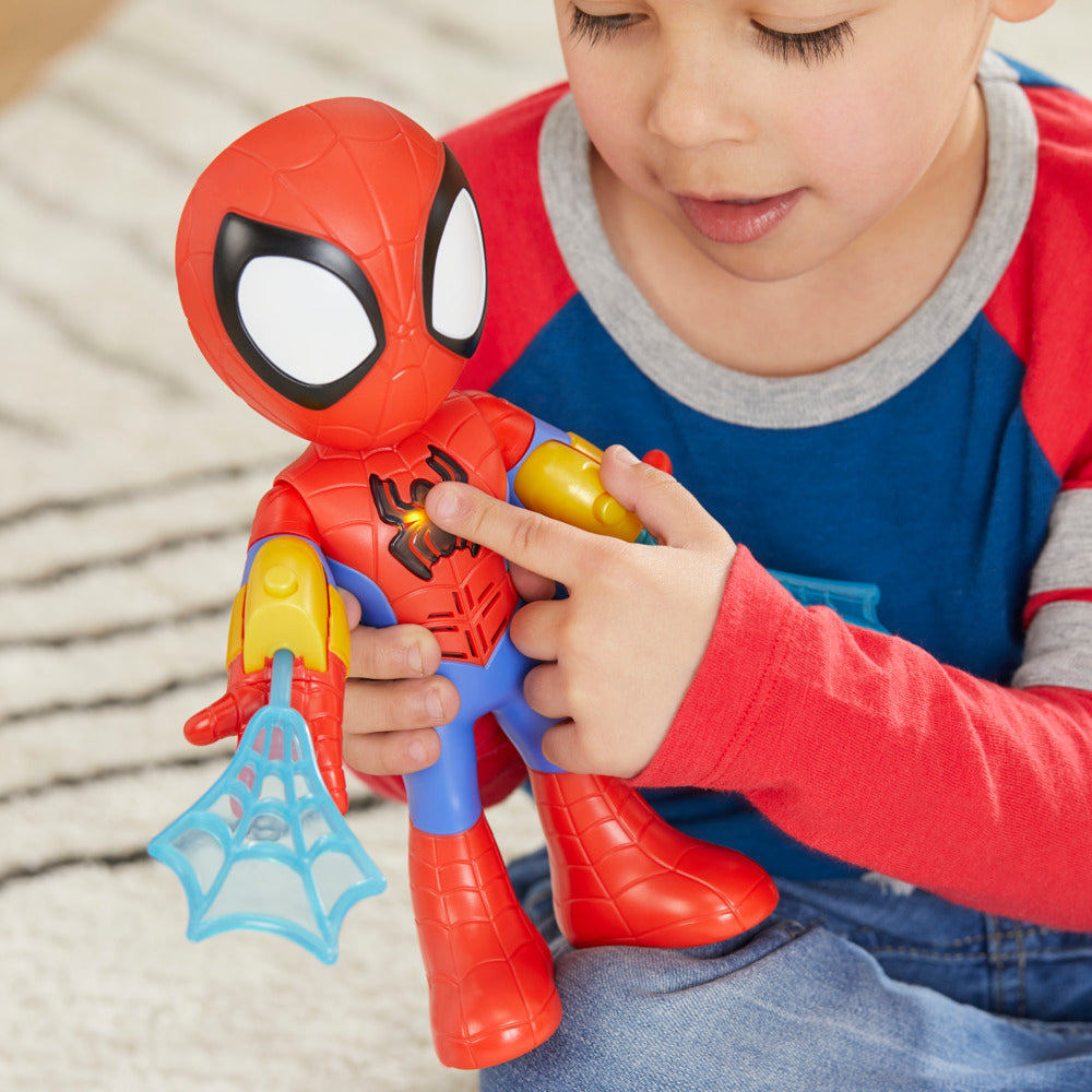 Hot! Marvel Spidey And Friends Electronic Suit Up Spidey Toy