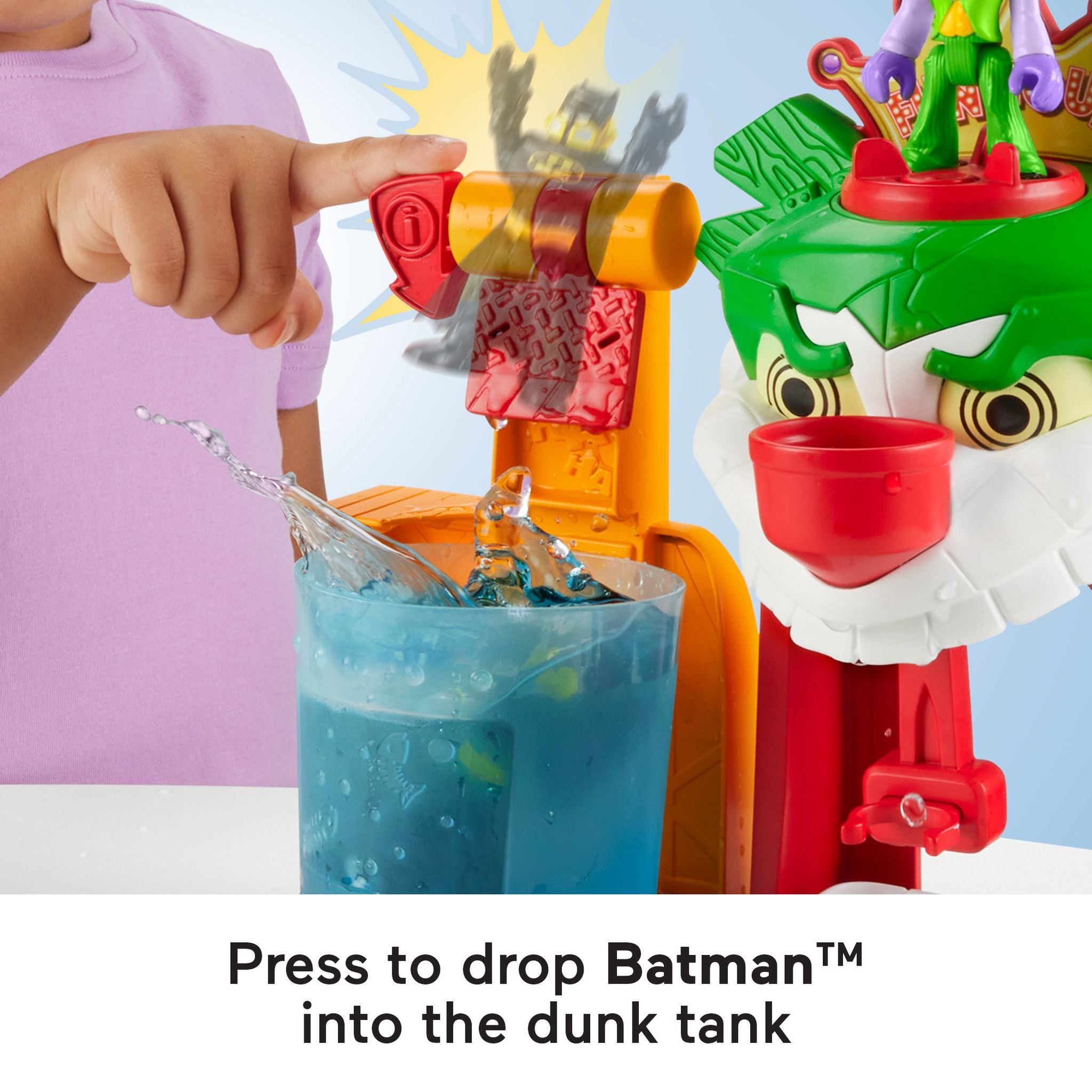 Hot Deal! Fisher-Price Imaginext Color Changers DC Super Friends The Joker Funhouse Playset