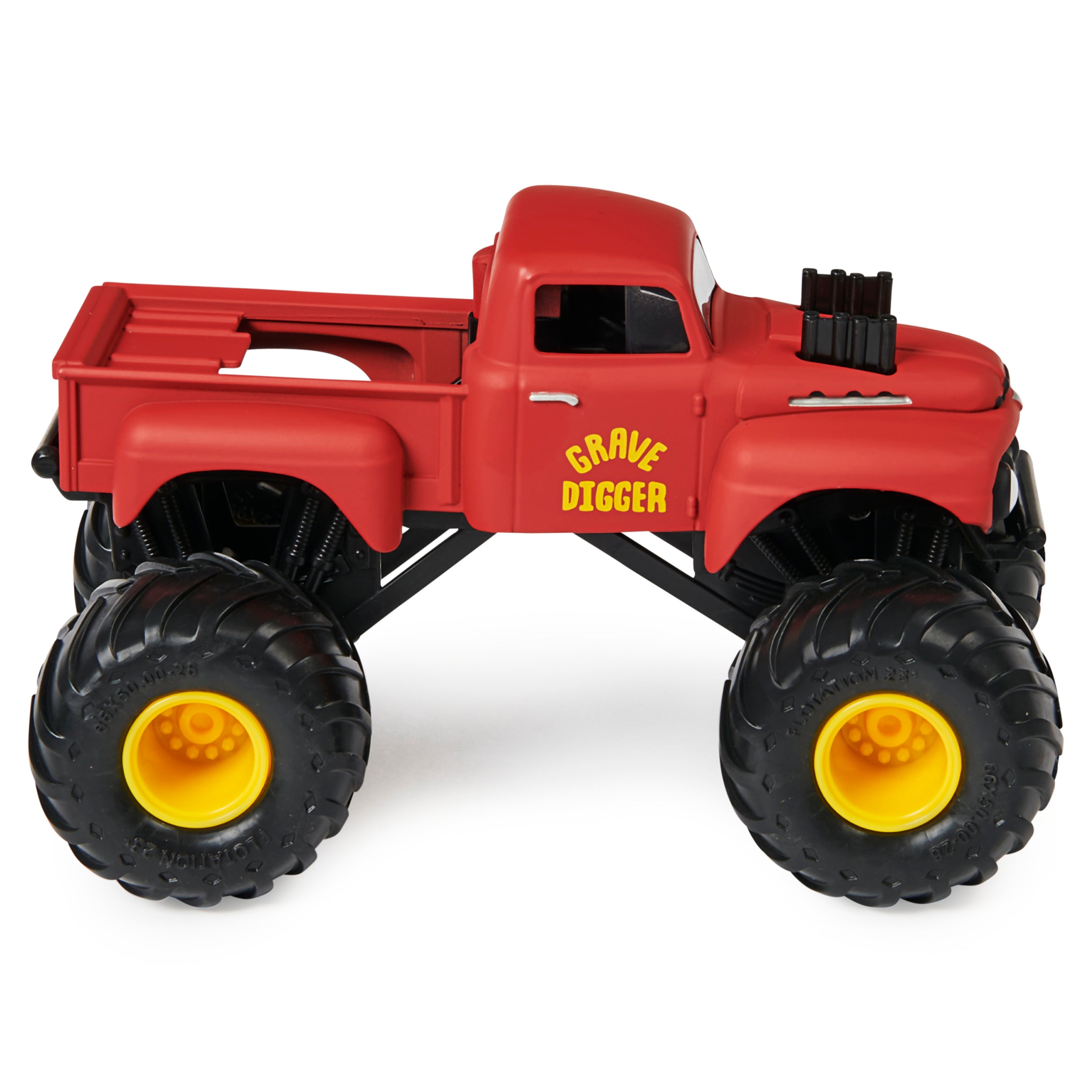 1:24 Scale Monster Jam Series 13 Red Primer Grave Digger Die - Cast Monster Truck