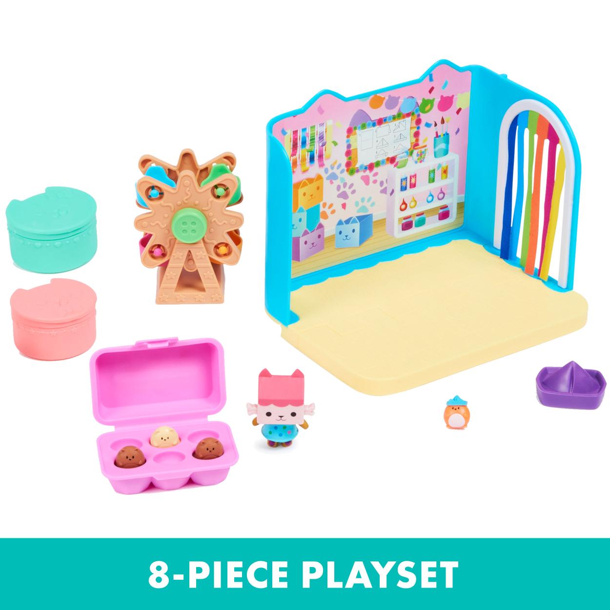 Gabby's Dollhouse Crafty Baby Box Room Playset for Pretend Play