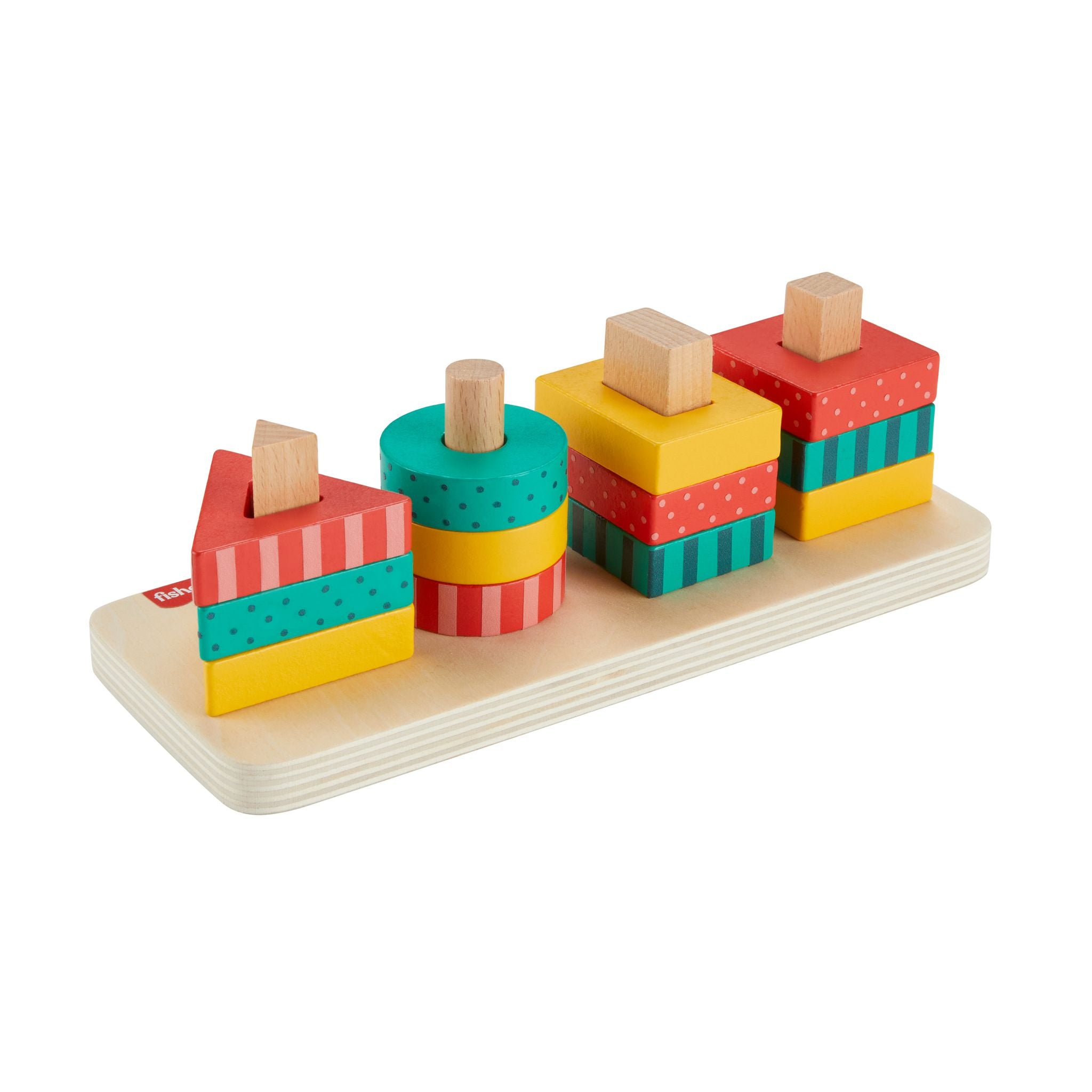 Fisher-Price's Amazing Wooden Shape Stacker for Toddlers