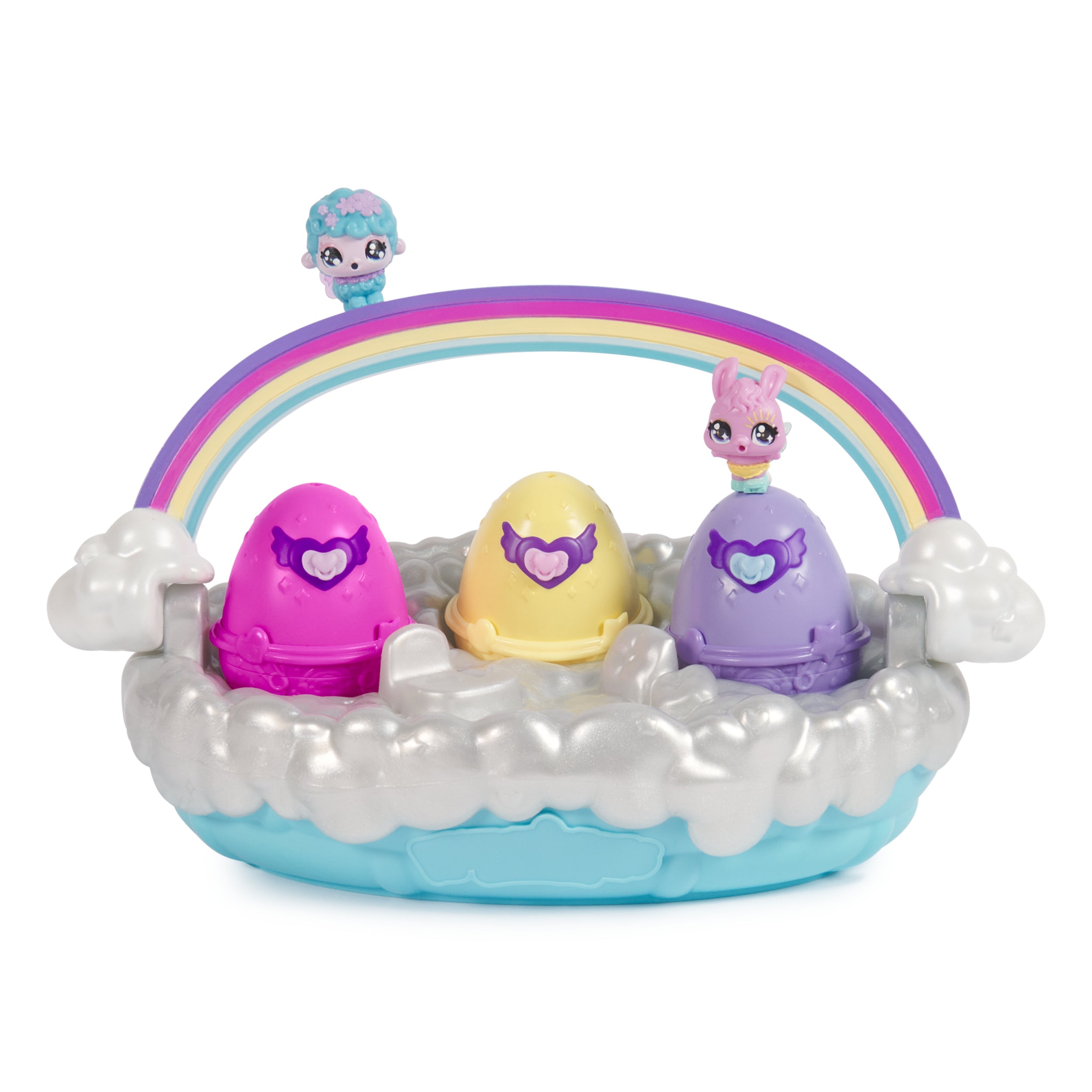 Hatchimals Alive! Colorful Spring Basket with 6 Surprise Toys