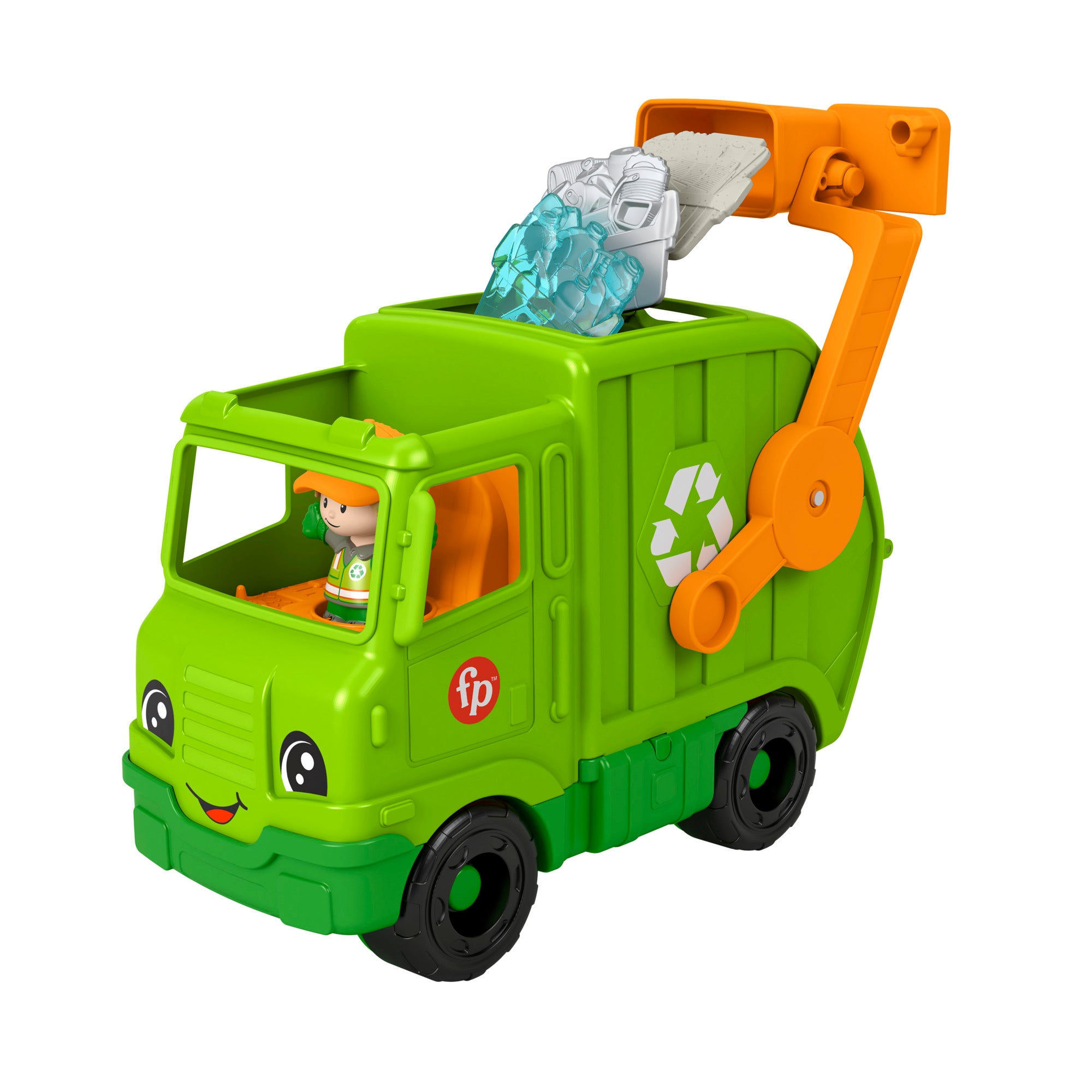 Fisher-Price Little People Big Recycling Truck - Fun for Toddlers