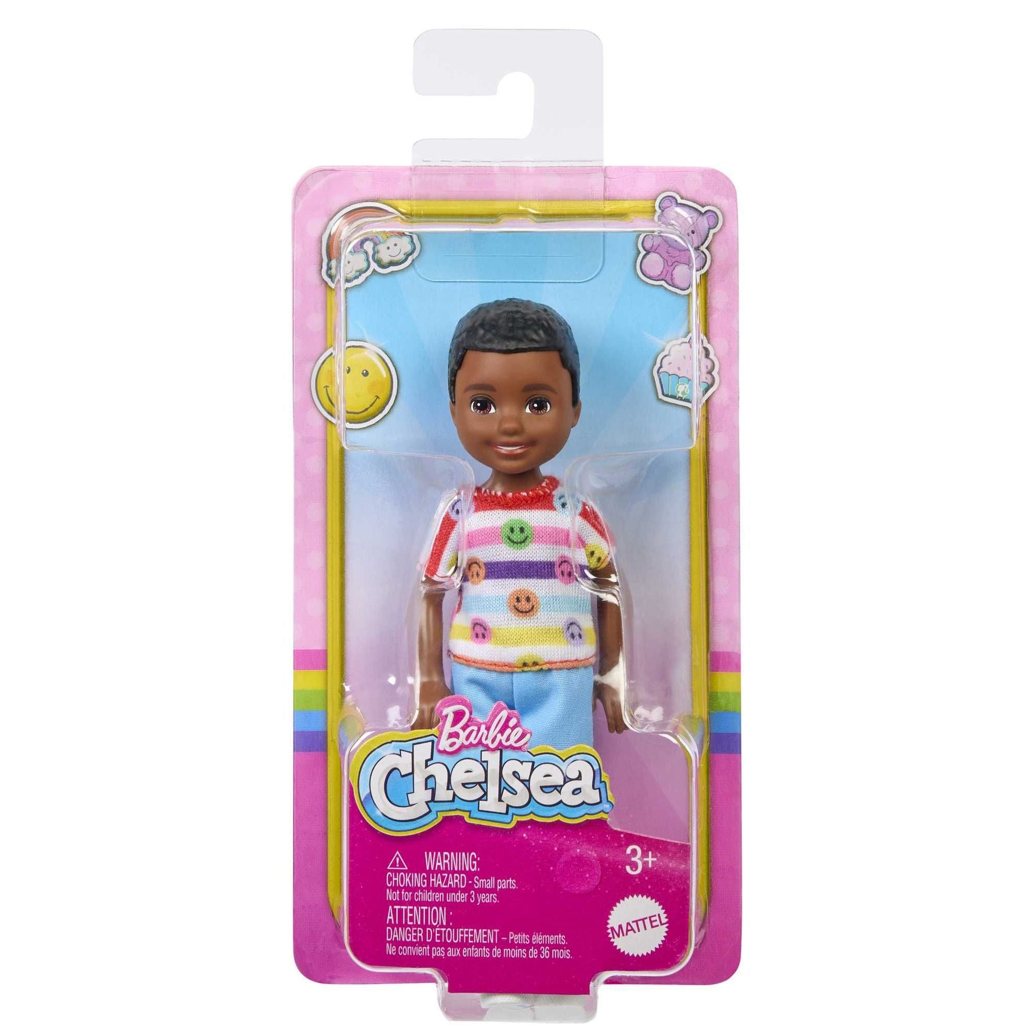 Barbie Club Chelsea Doll with Removable Smiley - Face Shirt