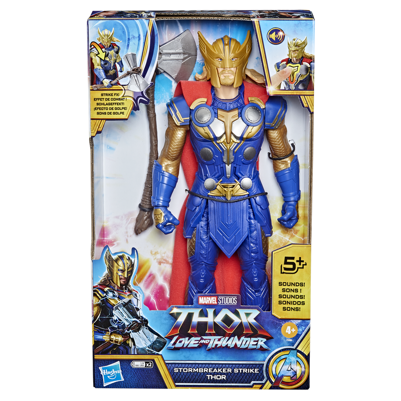 Hot! Marvel Thor: Love And Thunder Stormbreaker Strike Electronic Action Figure for Kids