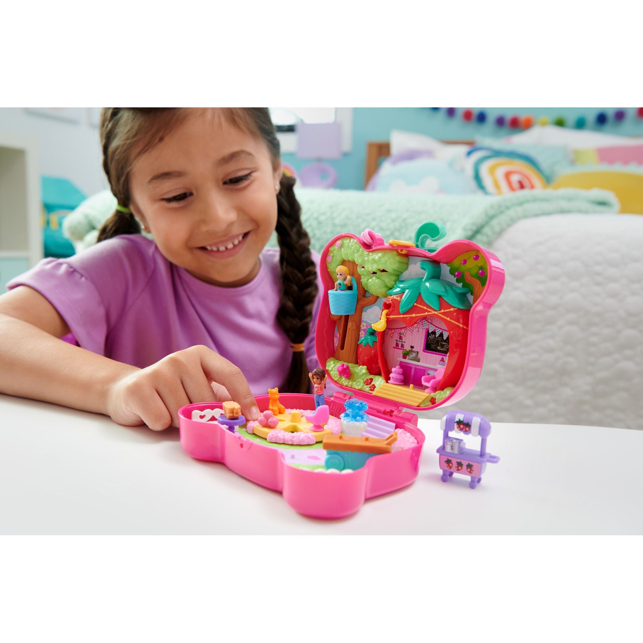 Hot Deal! Polly Pocket Straw-Beary Patch Compact World