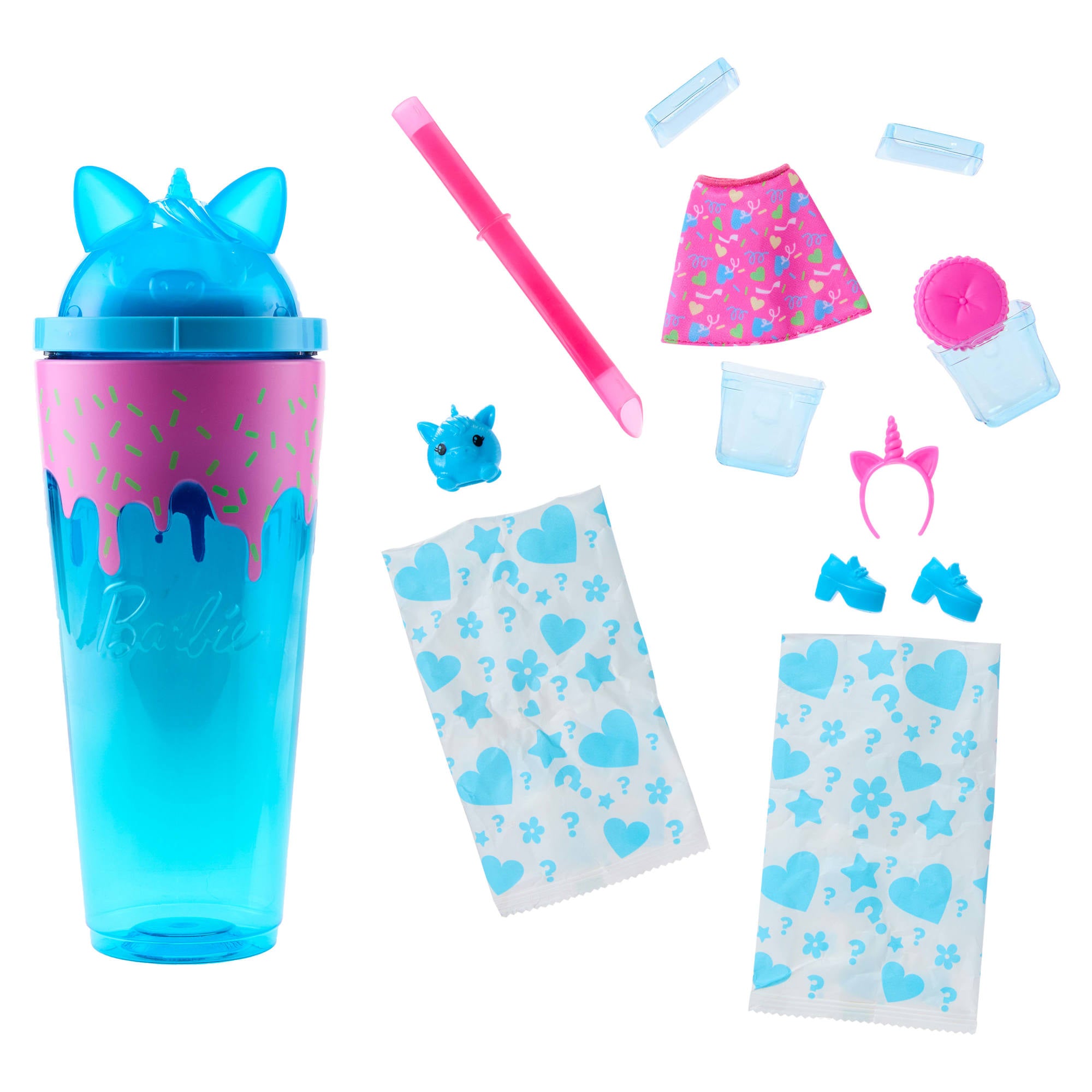 Barbie Pop Reveal Shakes Series - Enchanting Sweet Unicorn Edition