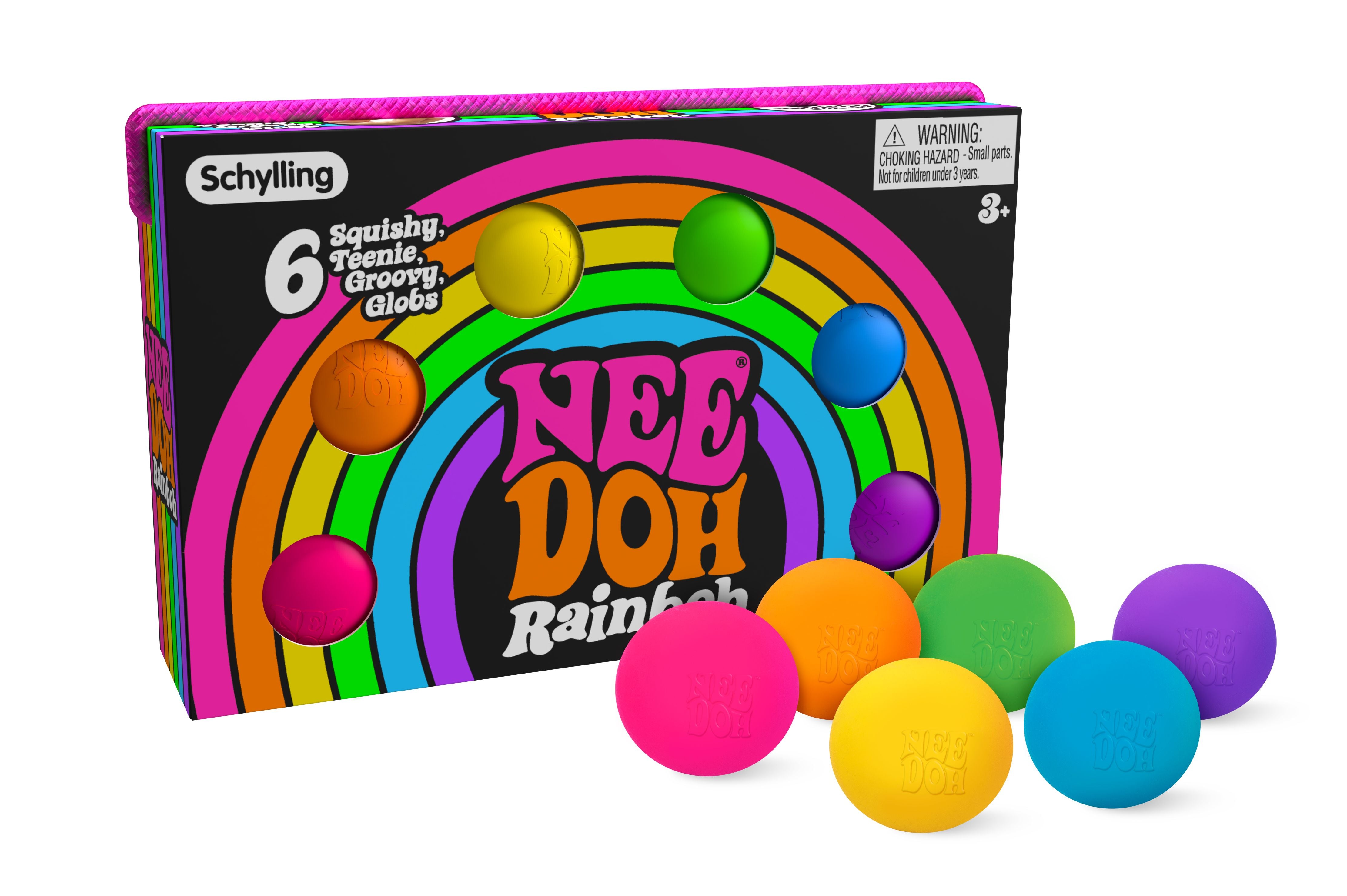 Hot Sale! Schylling Teenie Rainbow NeeDoh - Ideal Fidget Toy for All Ages