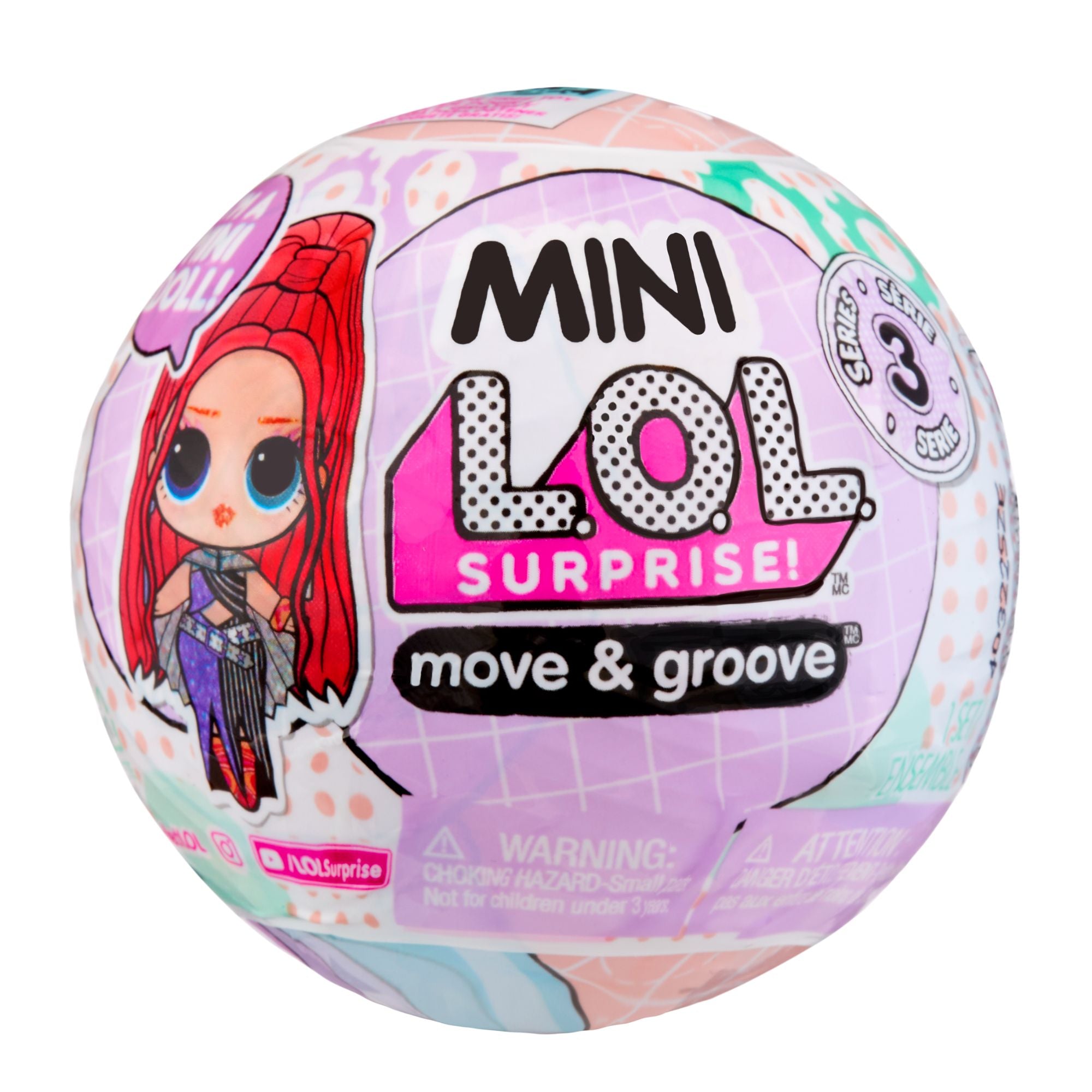 Mini L.O.L. Surprise S3 Move & Groove Blind Ball - Collectible Fun
