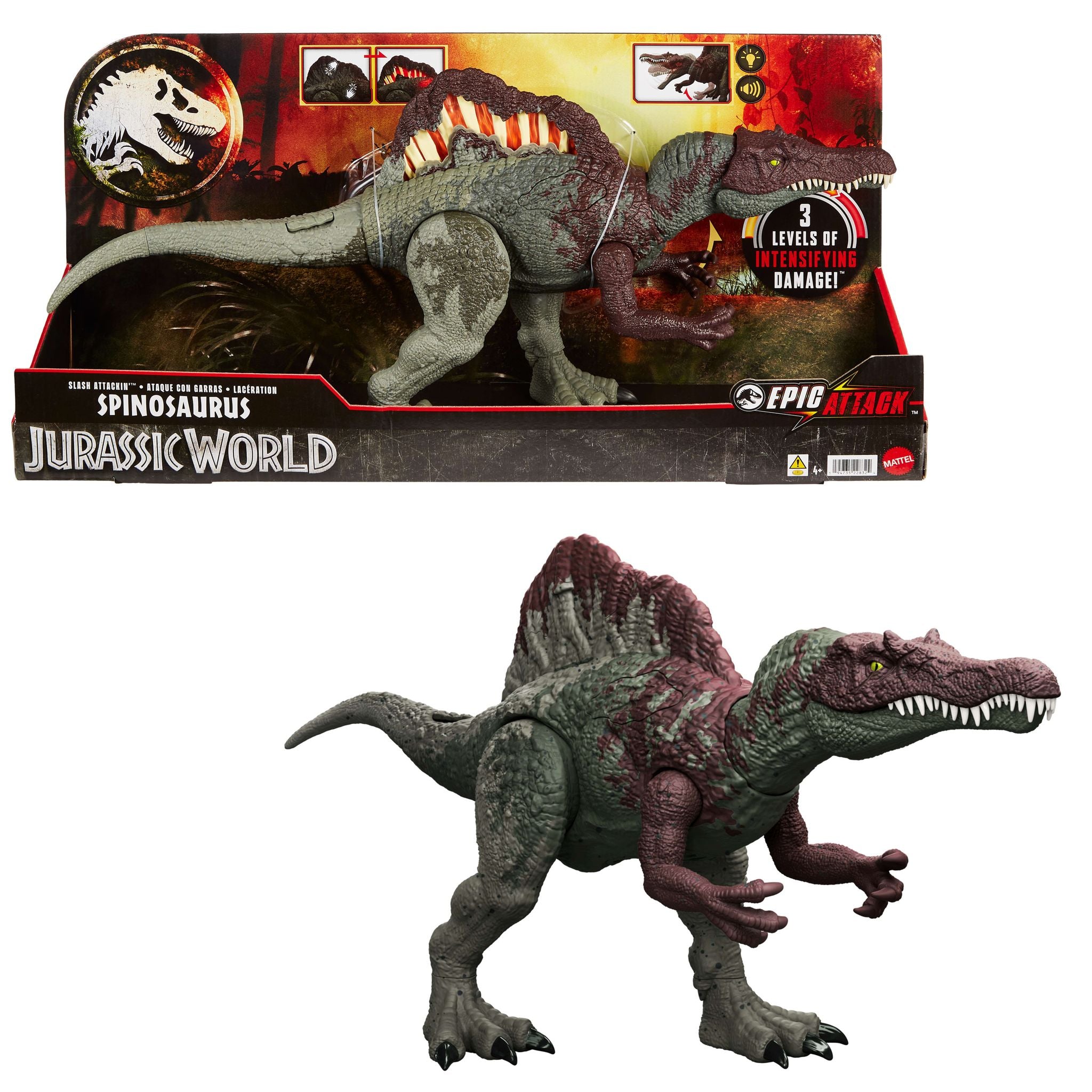 Hot! Jurassic World Slashing Spinosaurus Figure