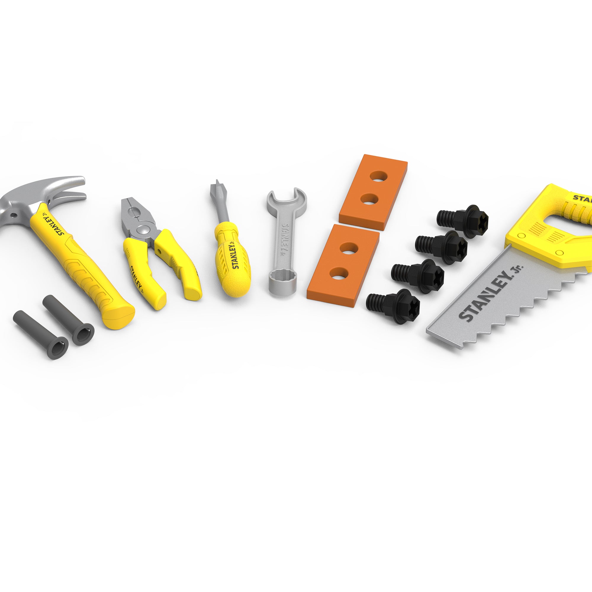 Hot Sale! Stanley Jr. 18-Piece Pretend Play Open Toolbox Set for Young Builders