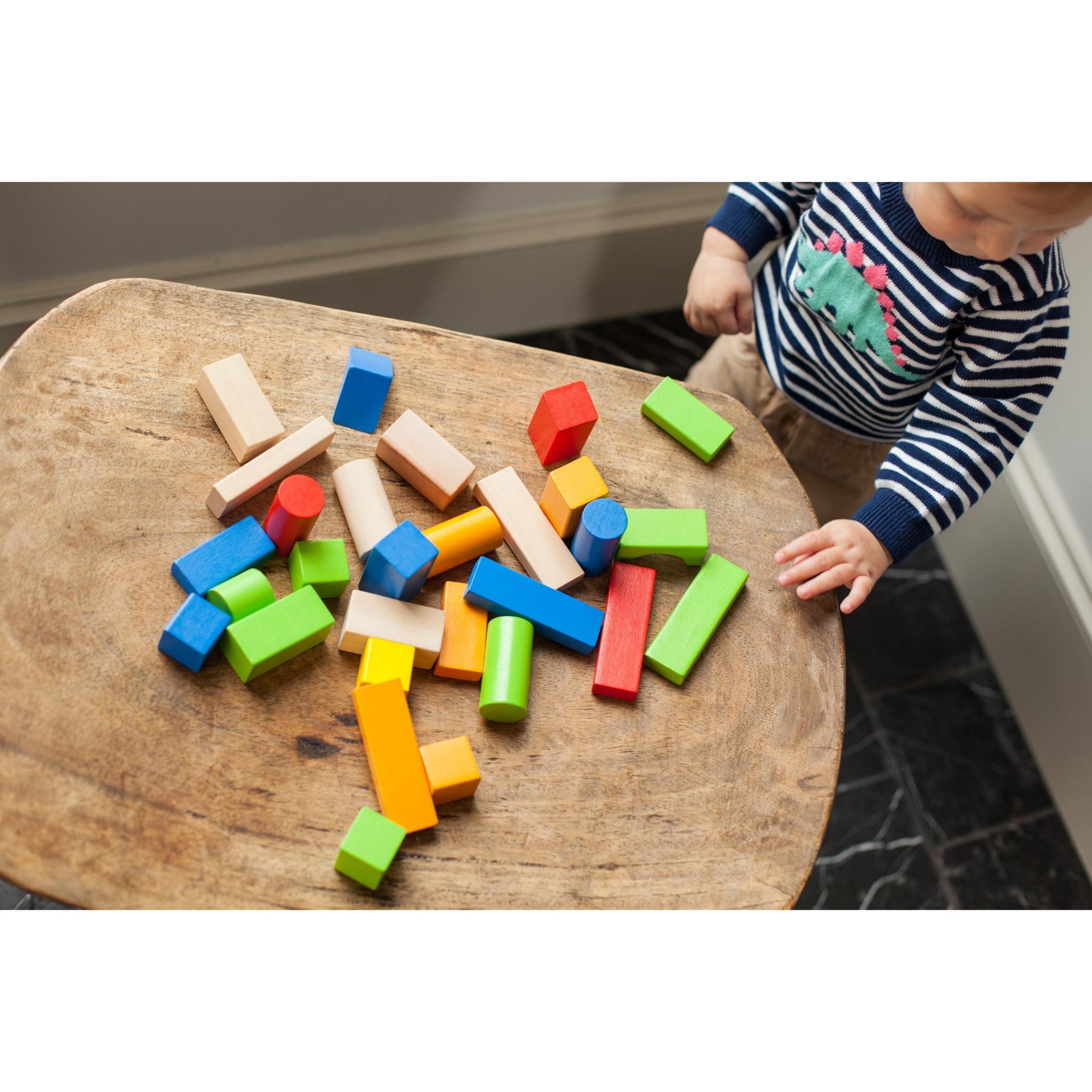 Hot Sale! Fat Brain Toys 100-Piece Set of High-Quality Beech Wood Timber Blocks for Kids