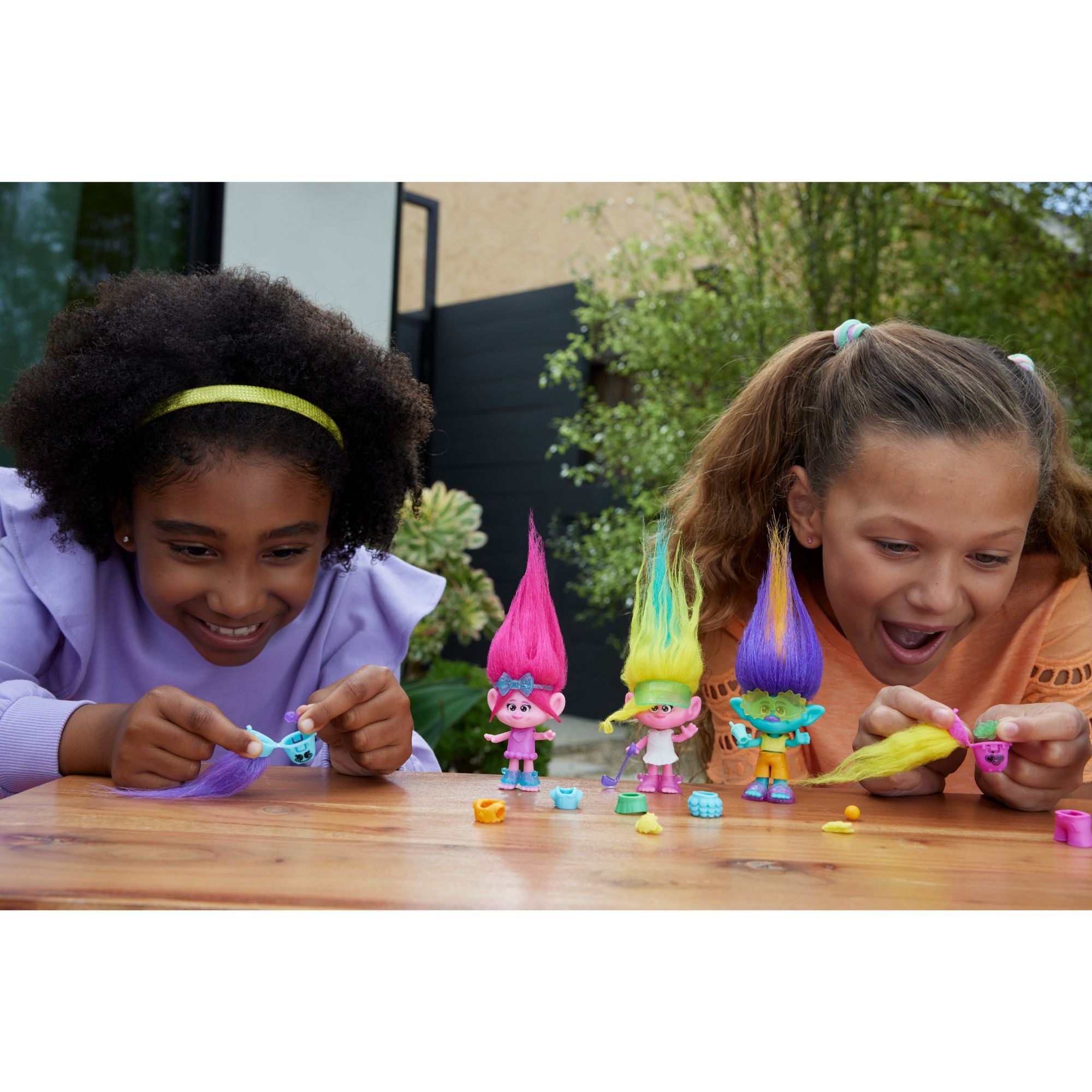 Hot! DreamWorks Trolls 3 Band Together Queen Poppy Hair Pops