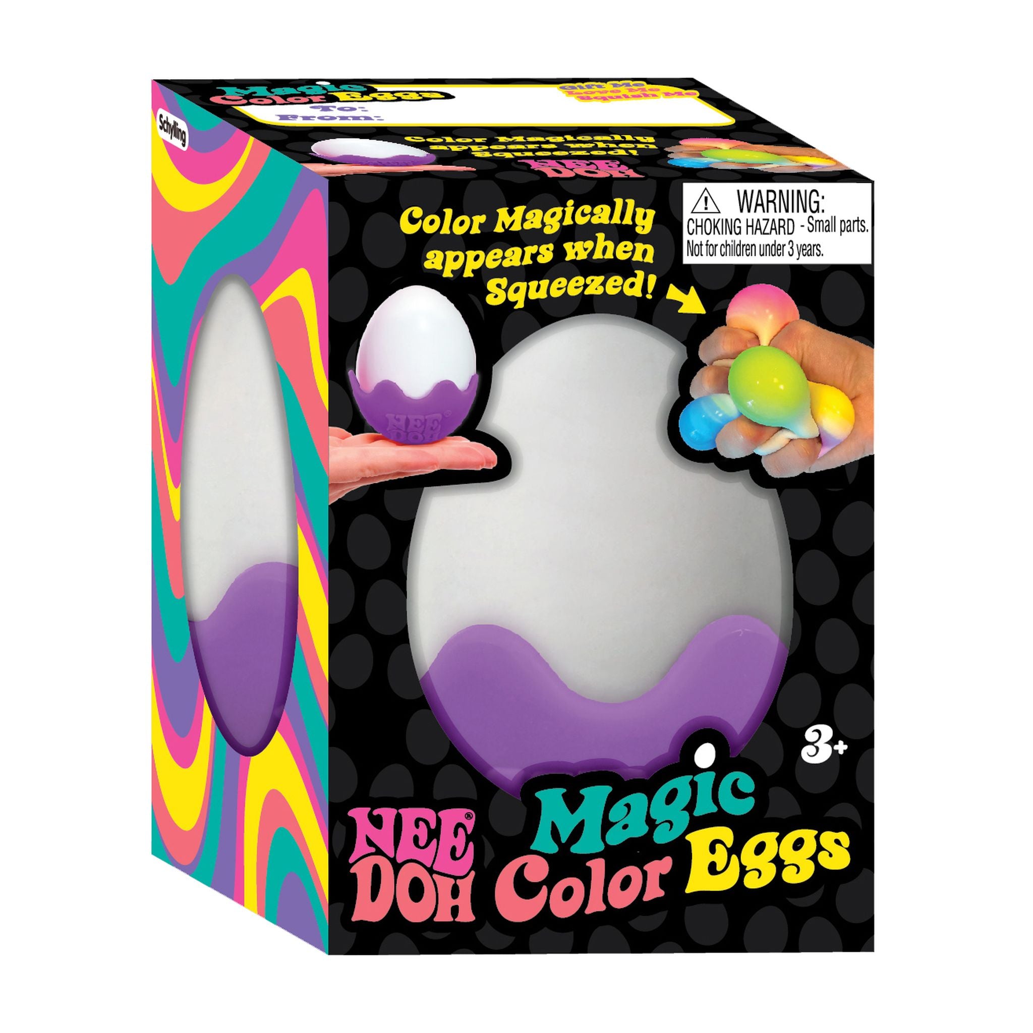 Schylling NeeDoh Magic Color Egg - Assorted Styles, Great for Kids!