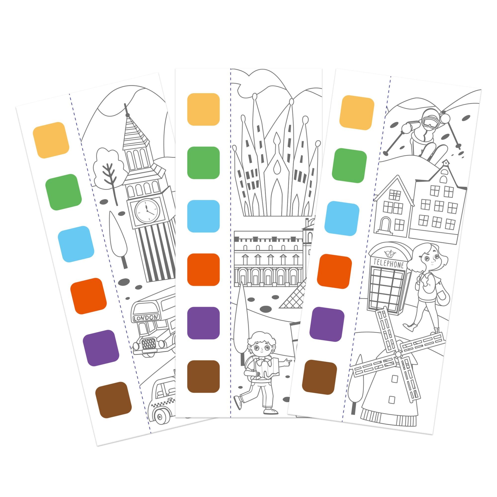 Hot Sale! MierEdu Portable Watercolour Painting Book for Kids - Explore The World