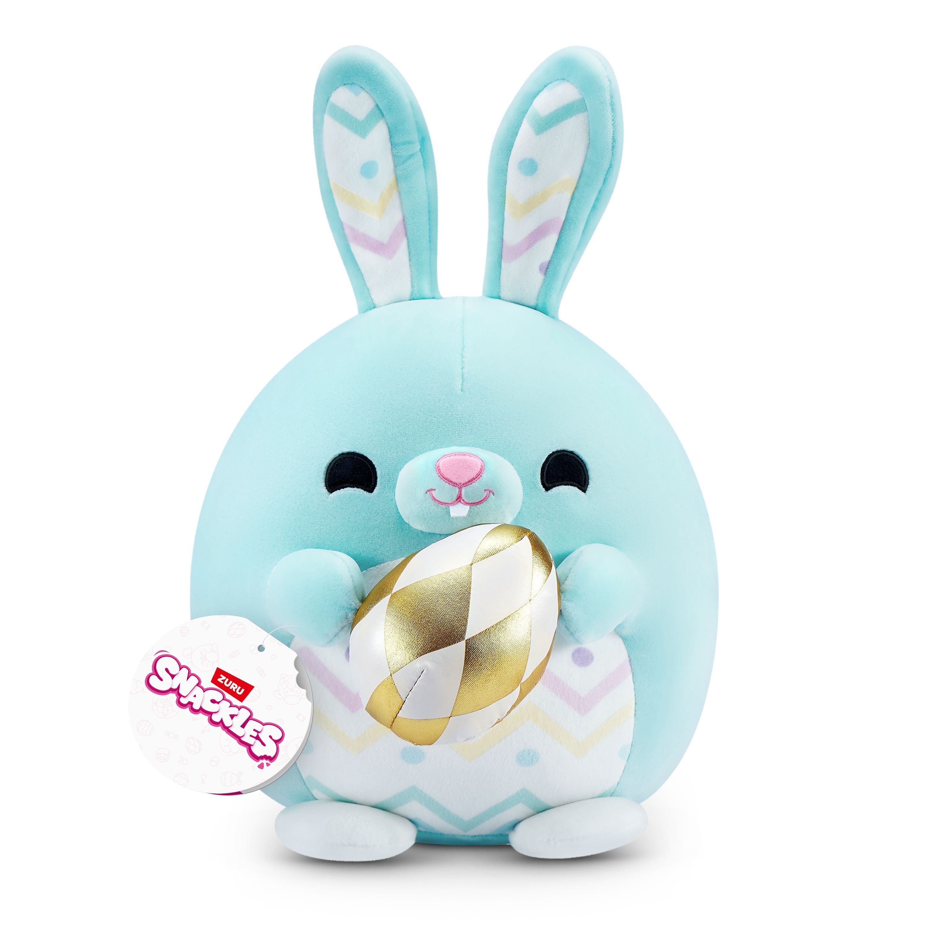 ZURU 8-Inch Soft Easter Snackles Plush - Adorable April Bunny