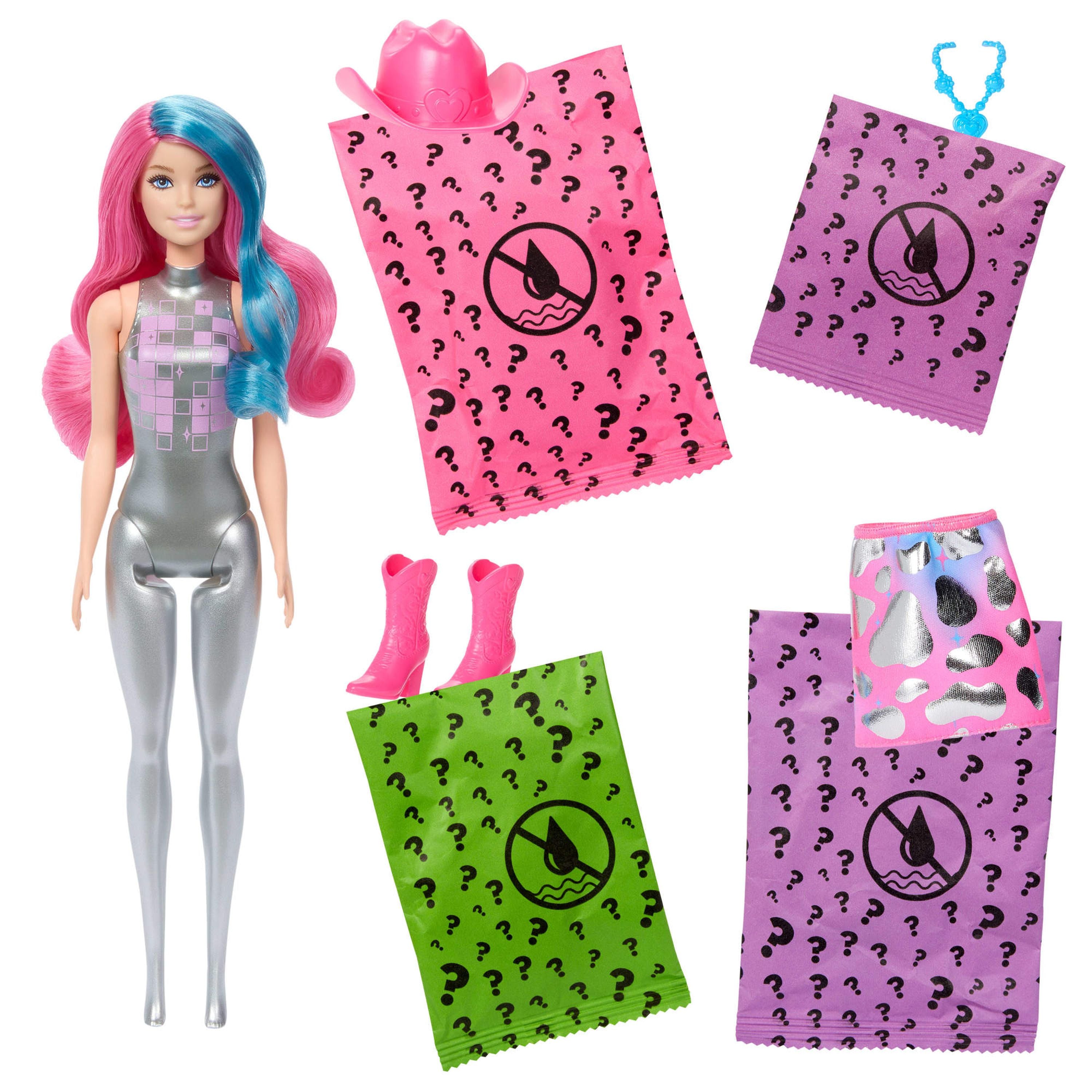 Hot Deal! Barbie Disco Star Series Colour Reveal Fashion Dolls for Kids