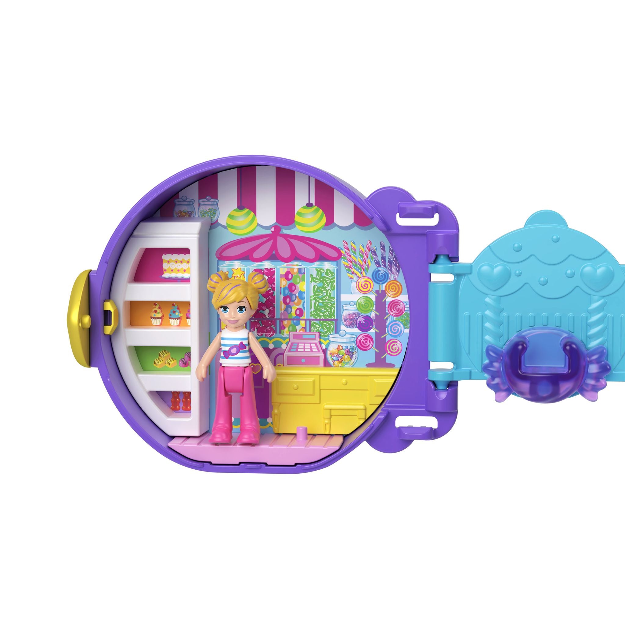 Portable Polly Pocket Fun - Adorable Candy Shop Playset