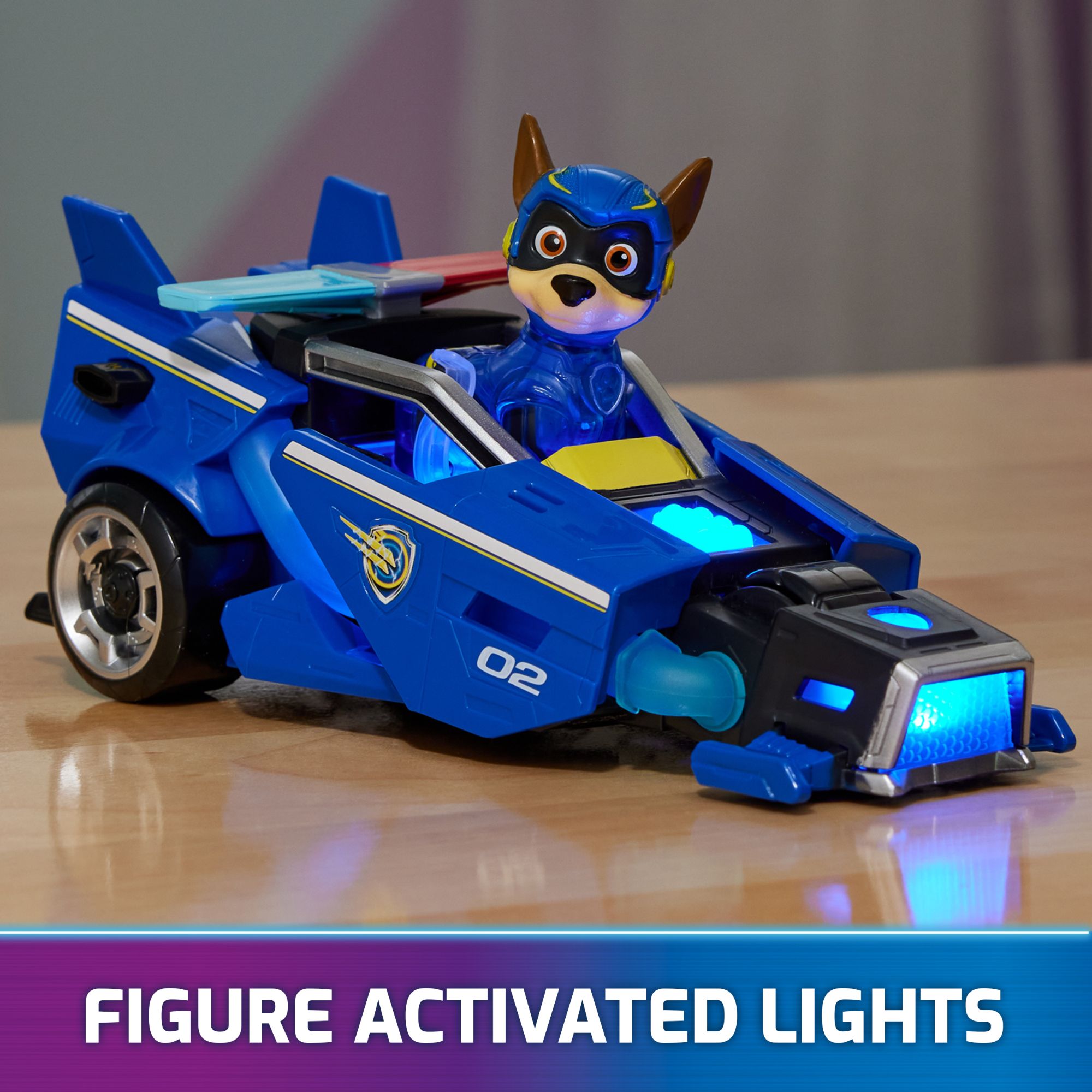 Hot Sale! PAW Patrol The Mighty Movie Themed Chase Police Rescue Vehicle Toy