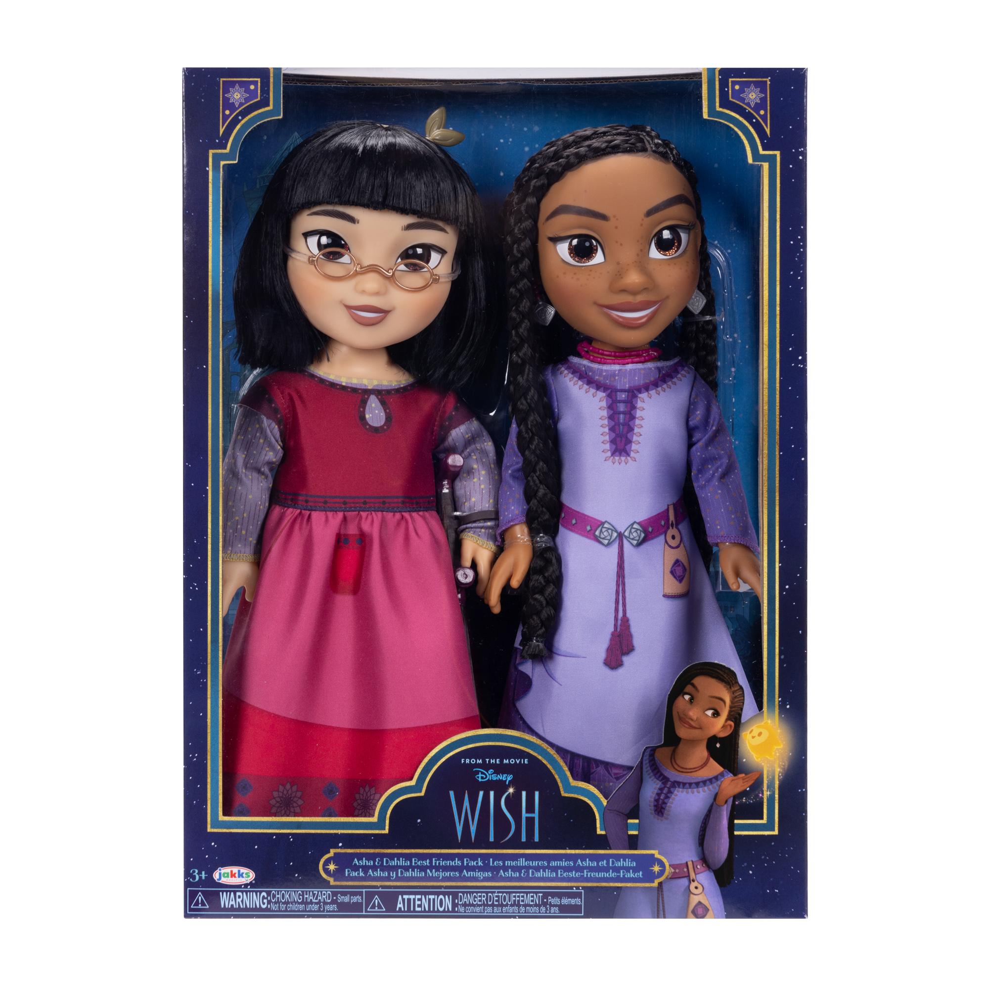 Disney Wish 38cm Large 2-Pack Asha & Dahlia Best Friends Dolls