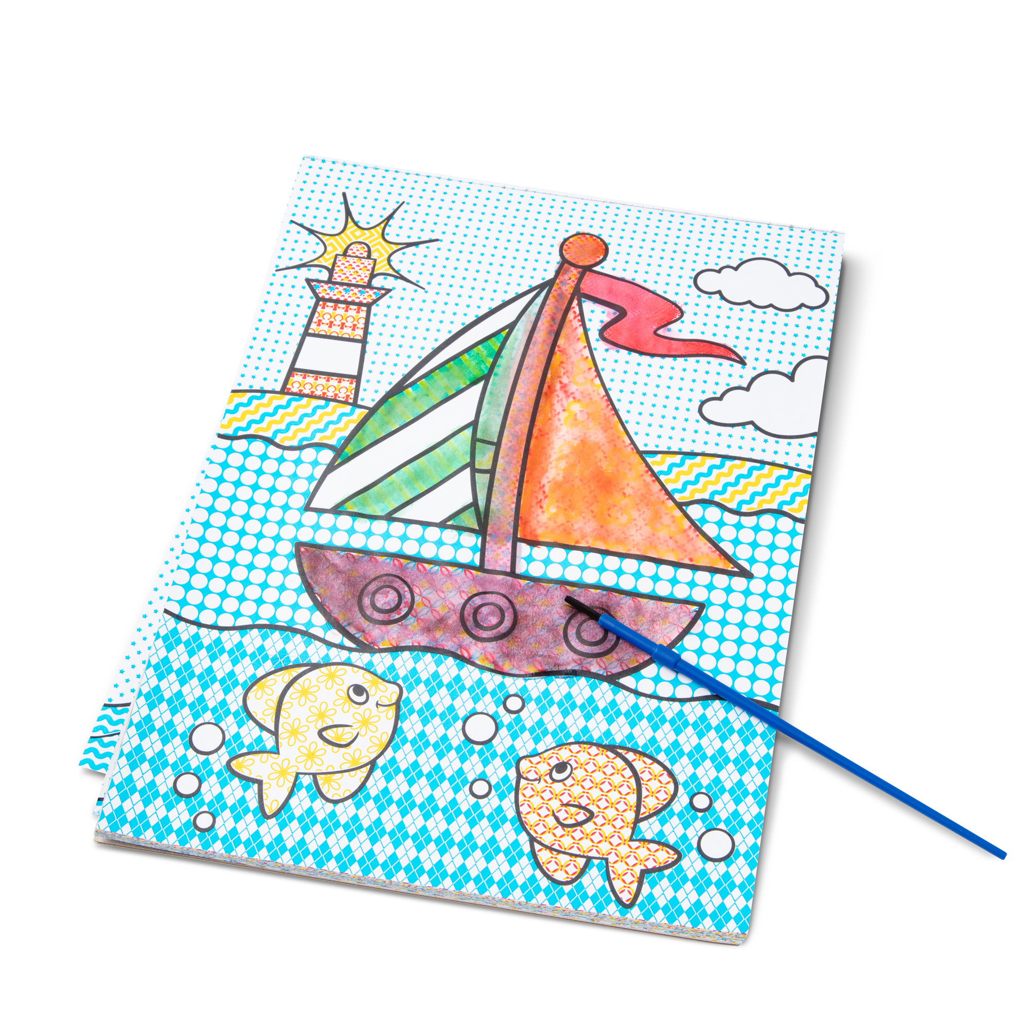 Melissa & Doug First Water-Painting Set: Pirates, Space, Construction & More