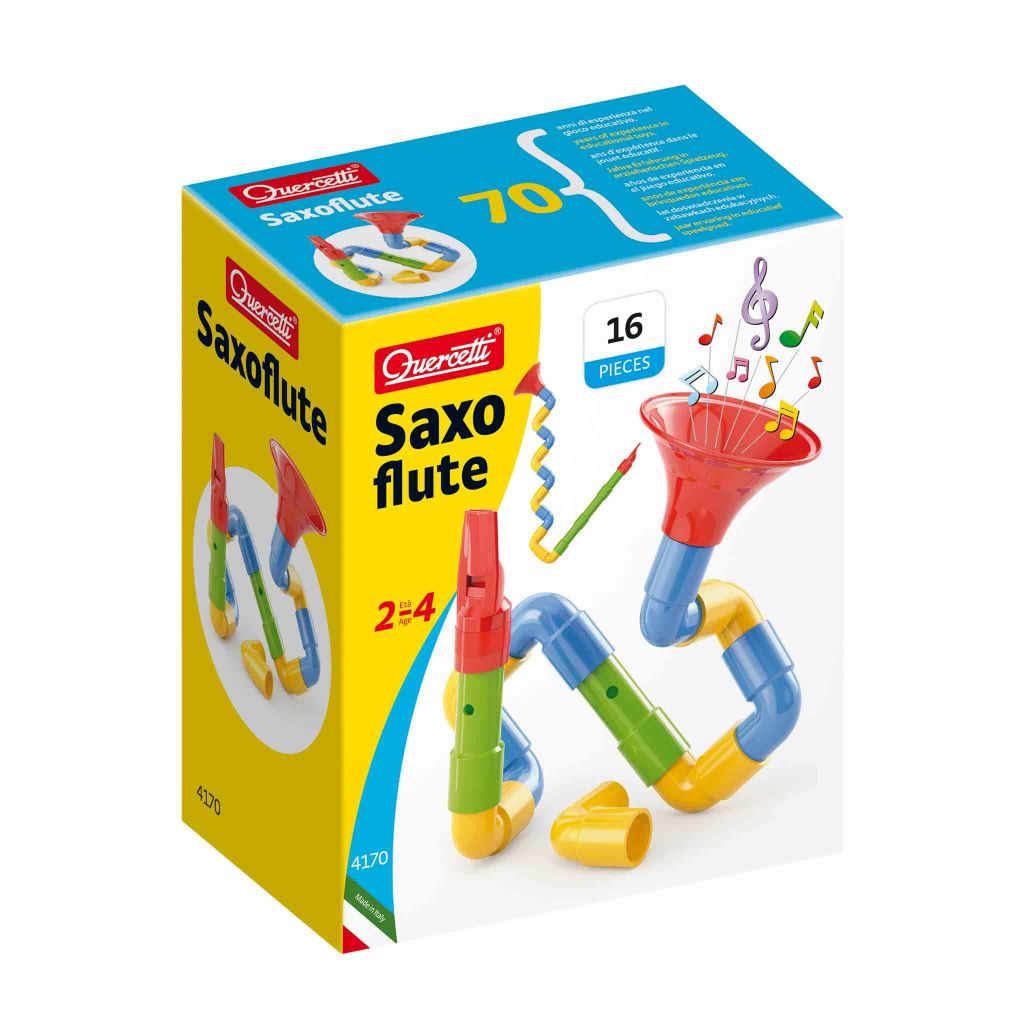 Quercetti Colorful Saxoflute for Kids' Creative Music Assembly