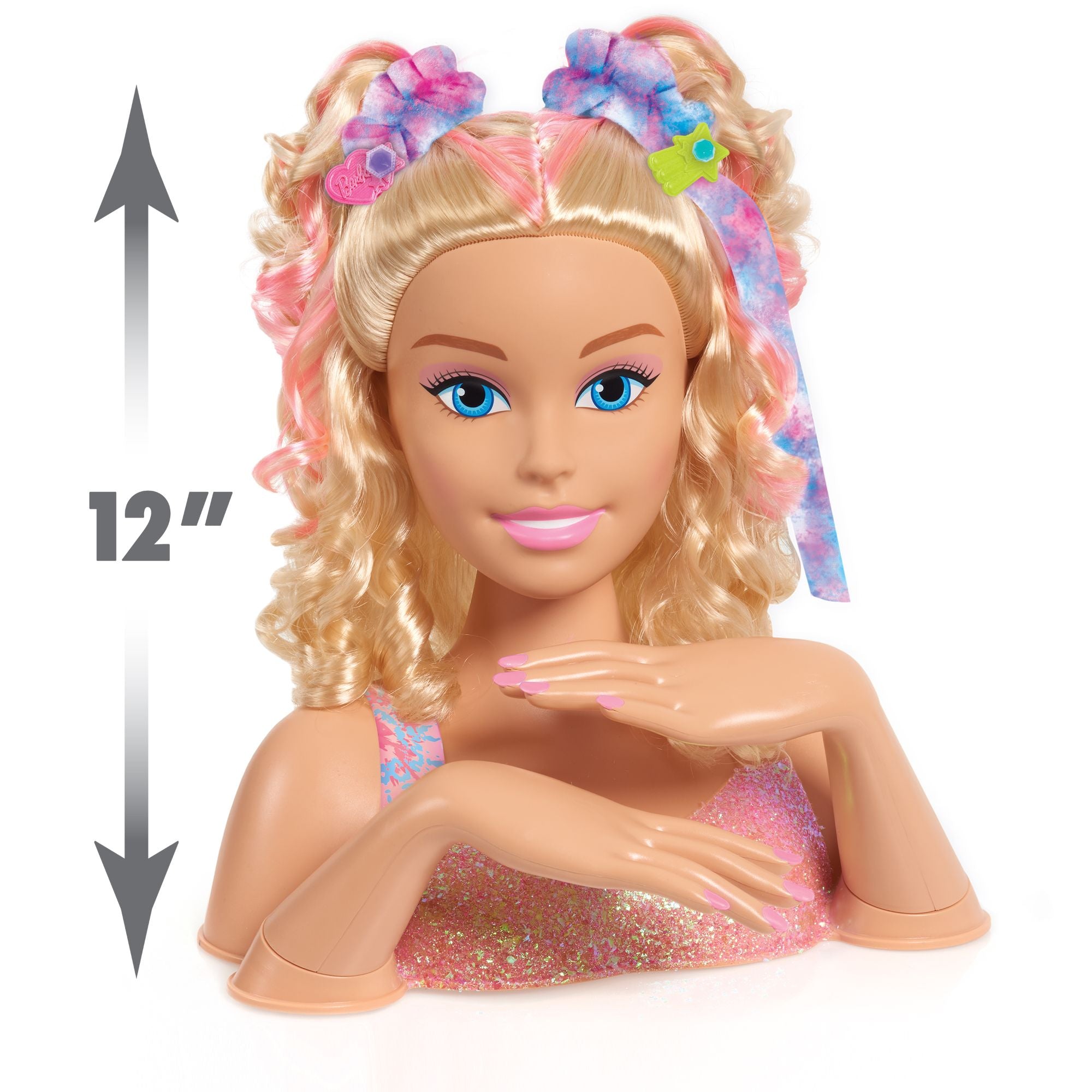 Hot! Barbie Blonde Tie - Dye Deluxe Styling Head