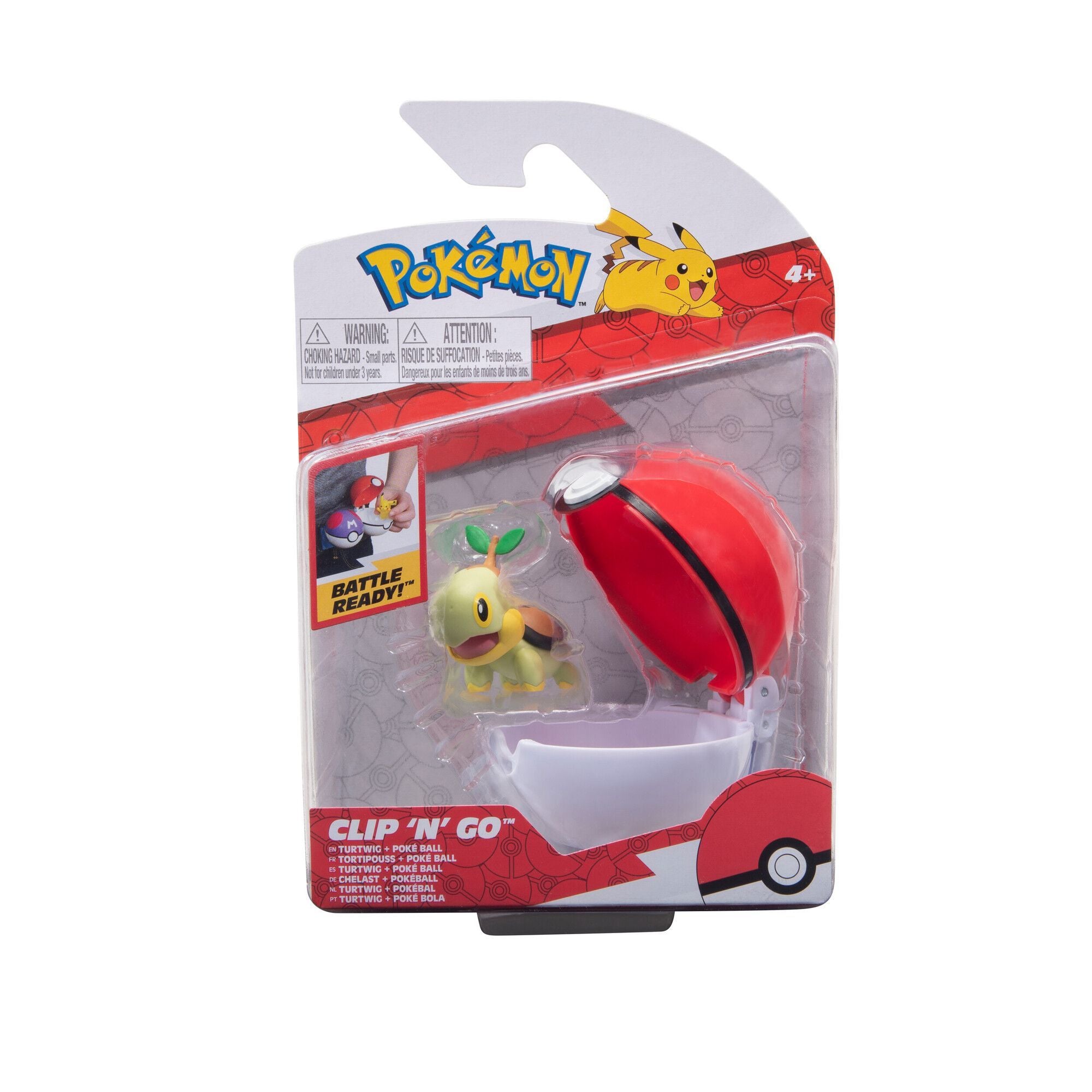 Hot Deal! Wicked Cool Toys' Pokemon Clip N Go Set with Turtwig & Poke Ball