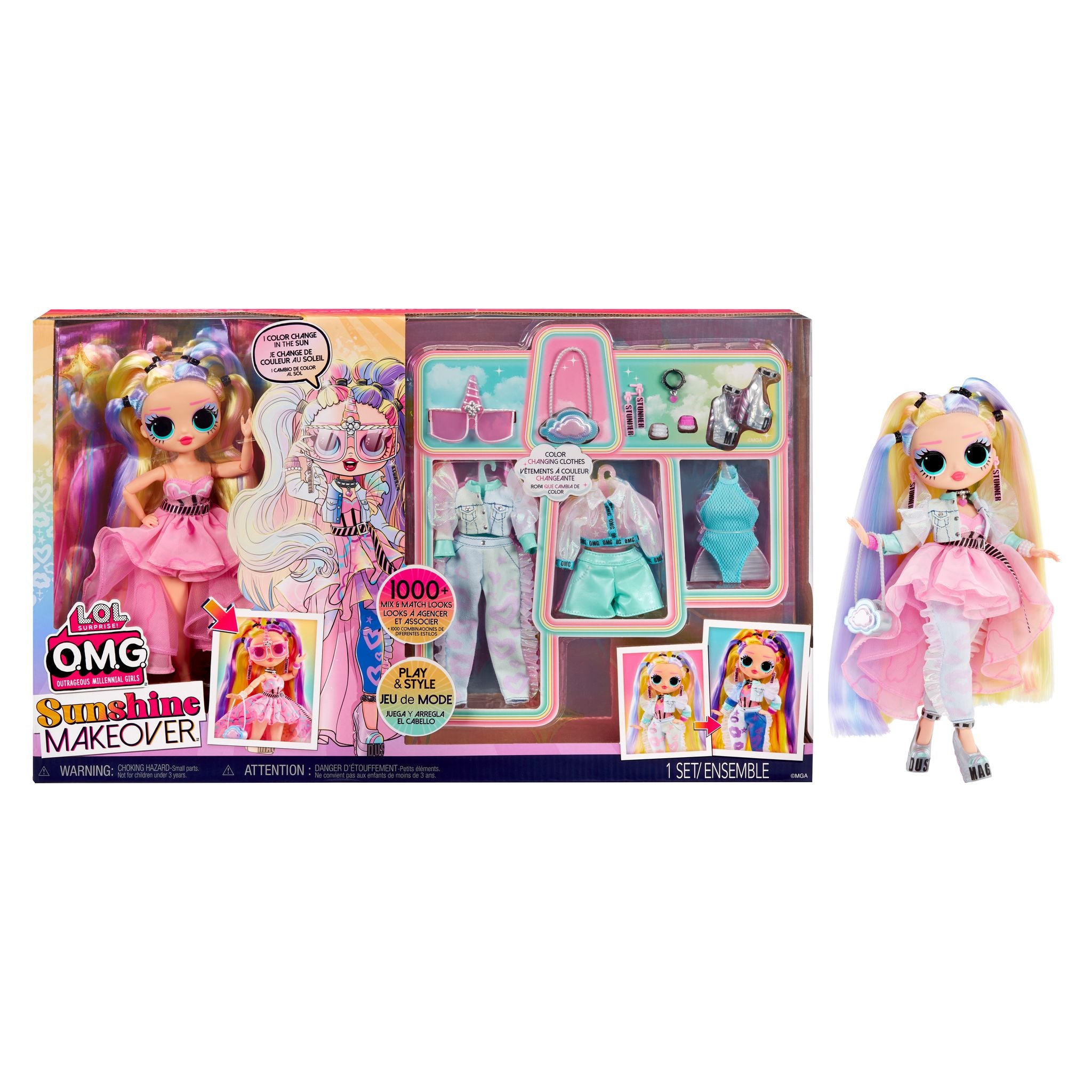 Hot! L.O.L. Surprise O.M.G Sunshine Makeover Doll