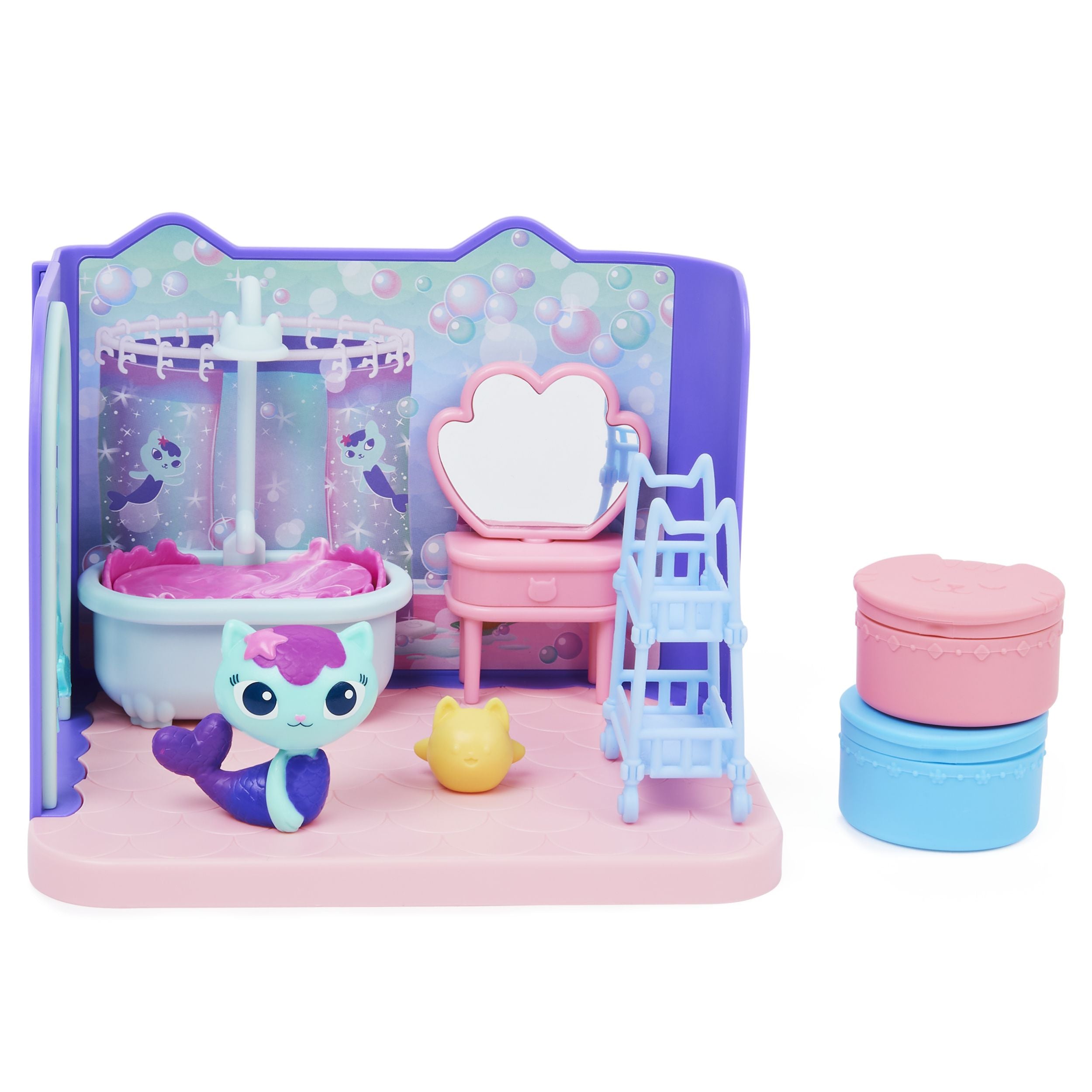 Gabby's Dollhouse: MerCat's Primp & Pamper Bathroom Set - Fun Gift for Kids