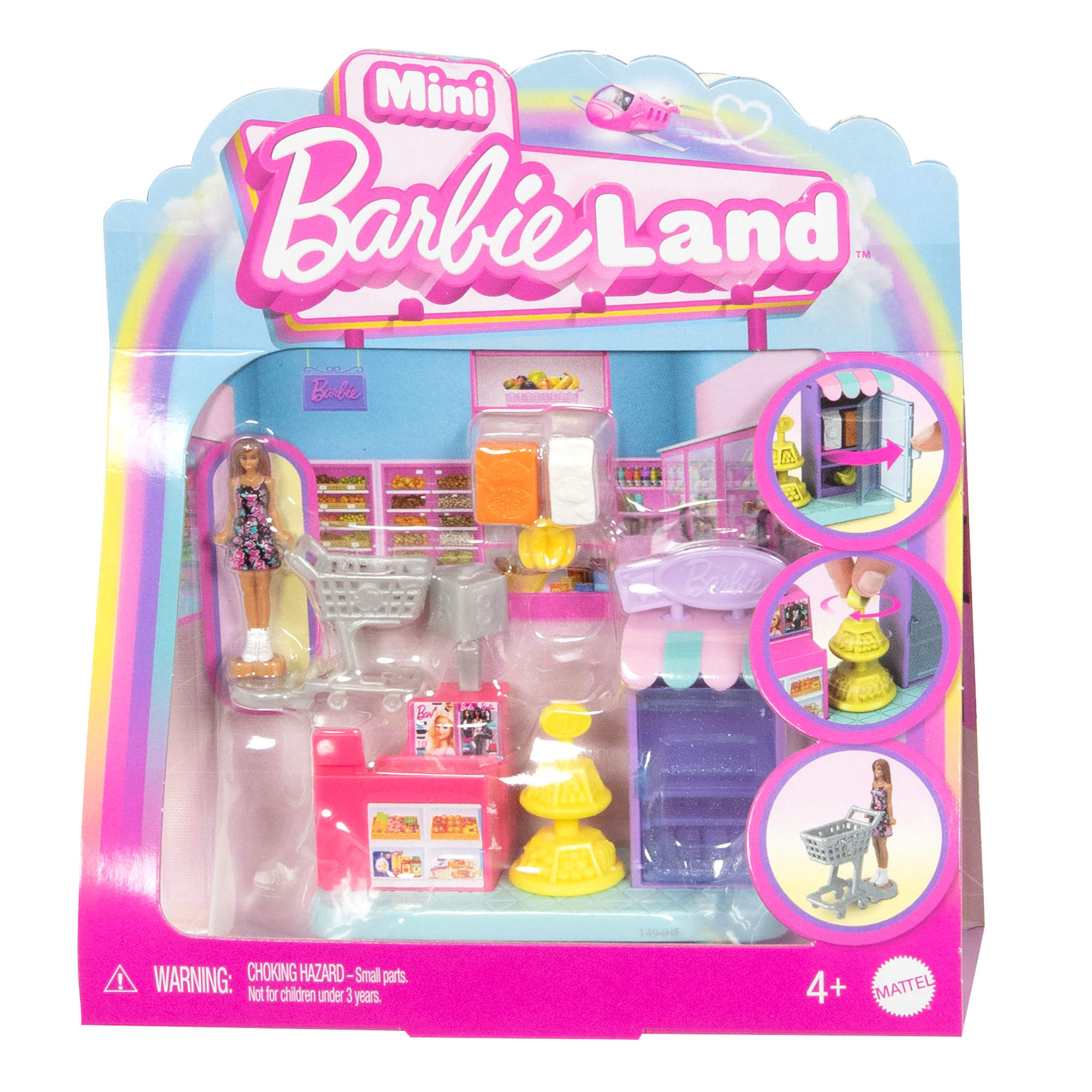 Mini BarbieLand Supermarket Playset - Tiny Cuteness, Big Fun