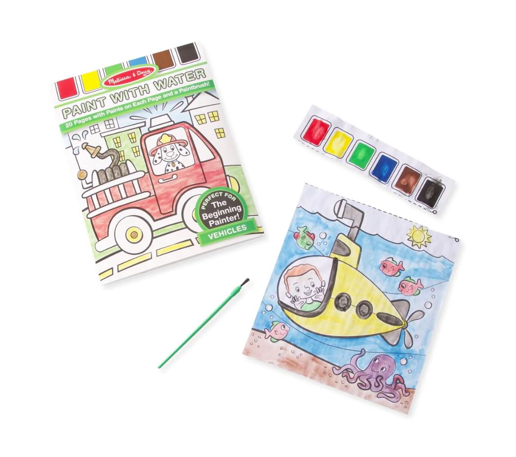 Hot Deal! Melissa & Doug Water-Painting Activity Set for Vehicles - Ideal for Kids