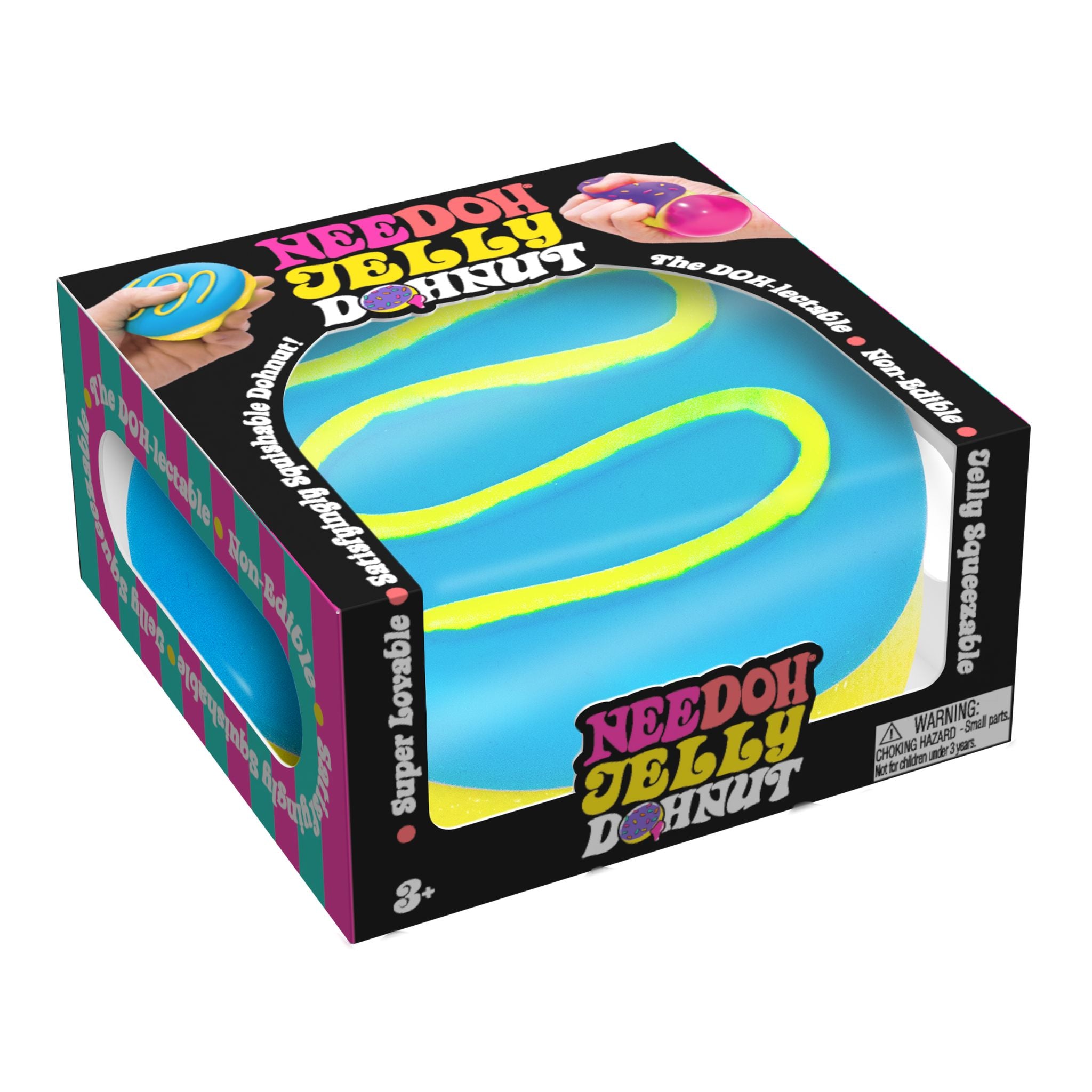 Schylling Assorted Styles NeeDoh Super Soft Jelly Doughnut Stress Reliever