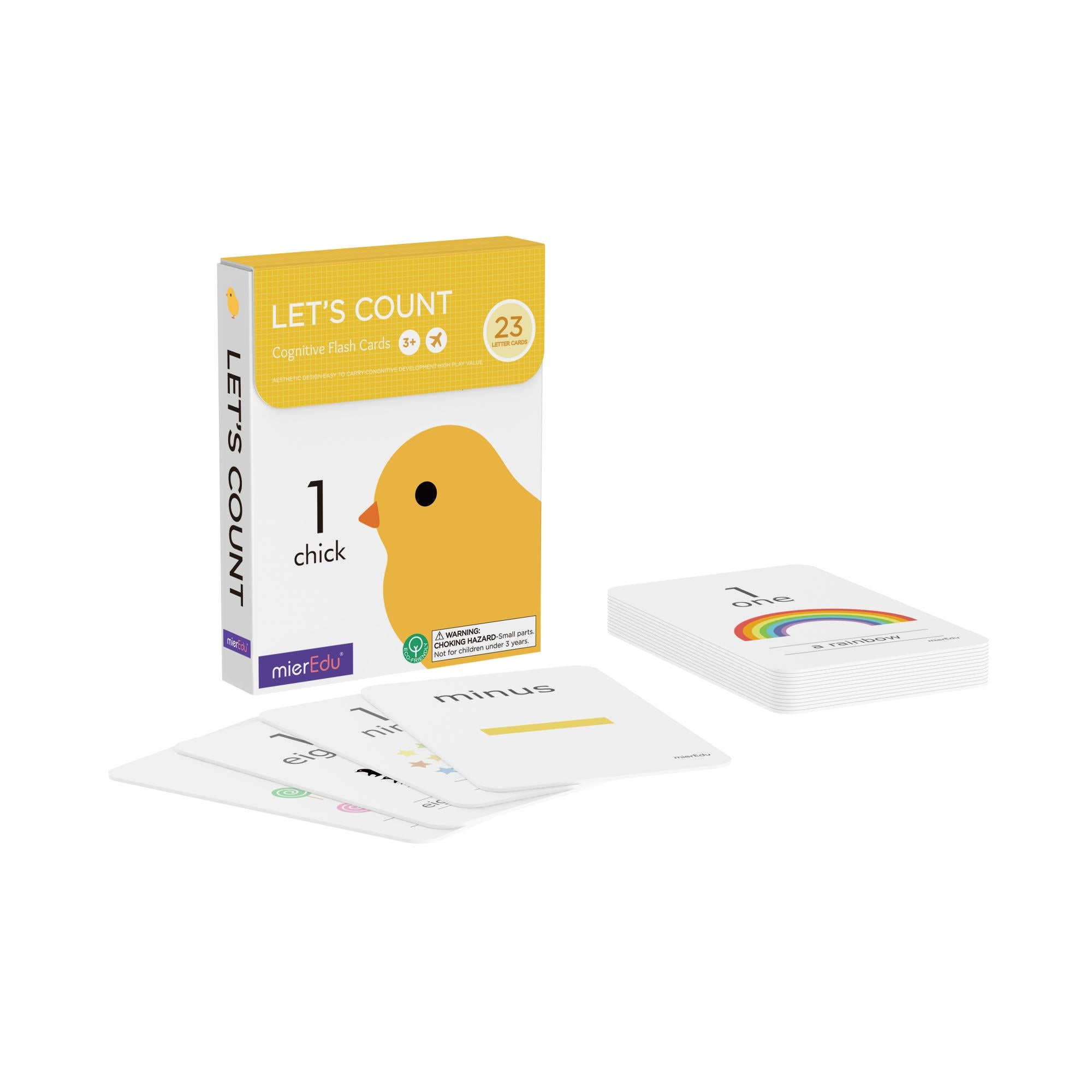 Hot Sale! MierEdu Educational Cognitive Flash Cards for Preschoolers - Let's Learn Counting