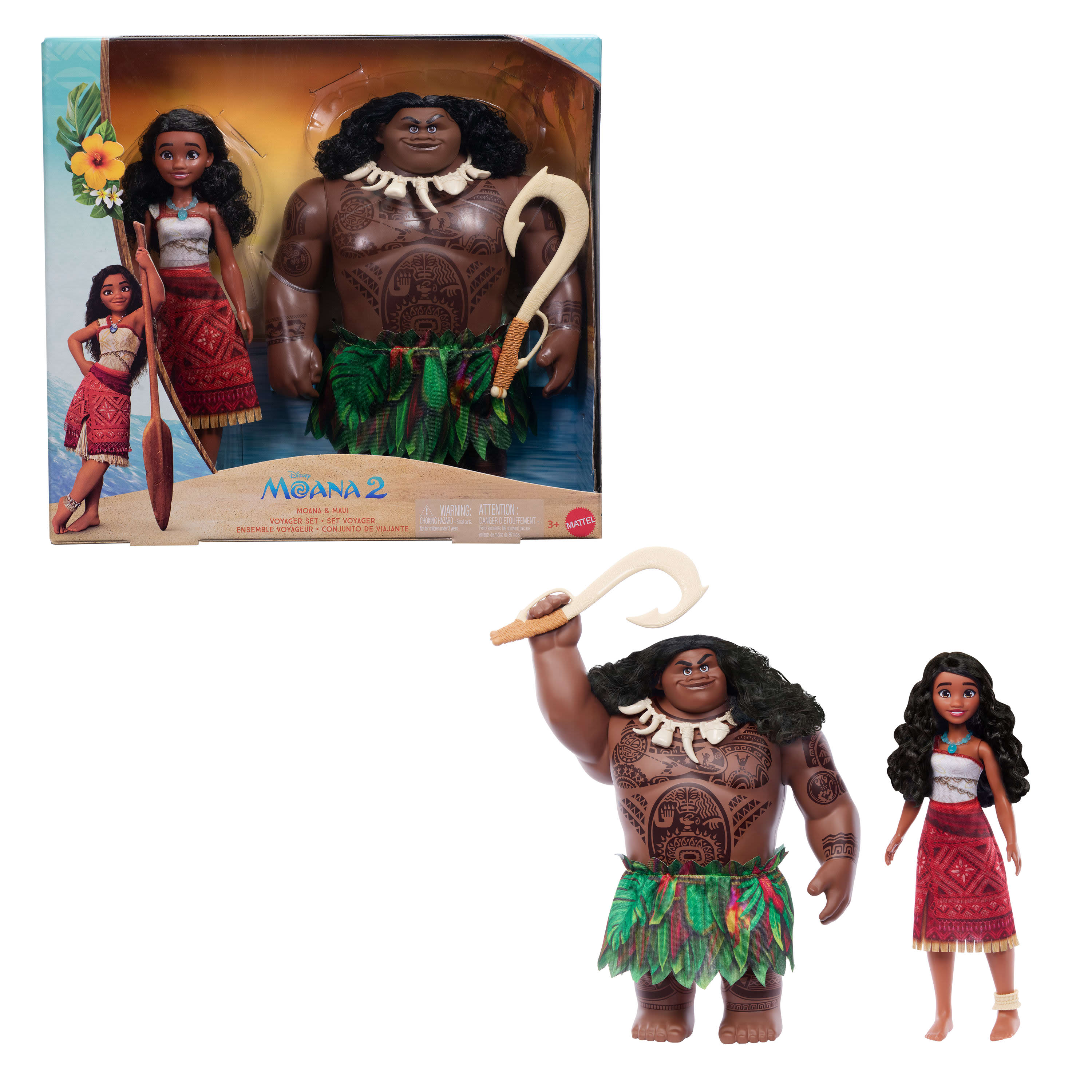 Disney Moana 2: Moana and Maui Adventure Voyager Doll Set