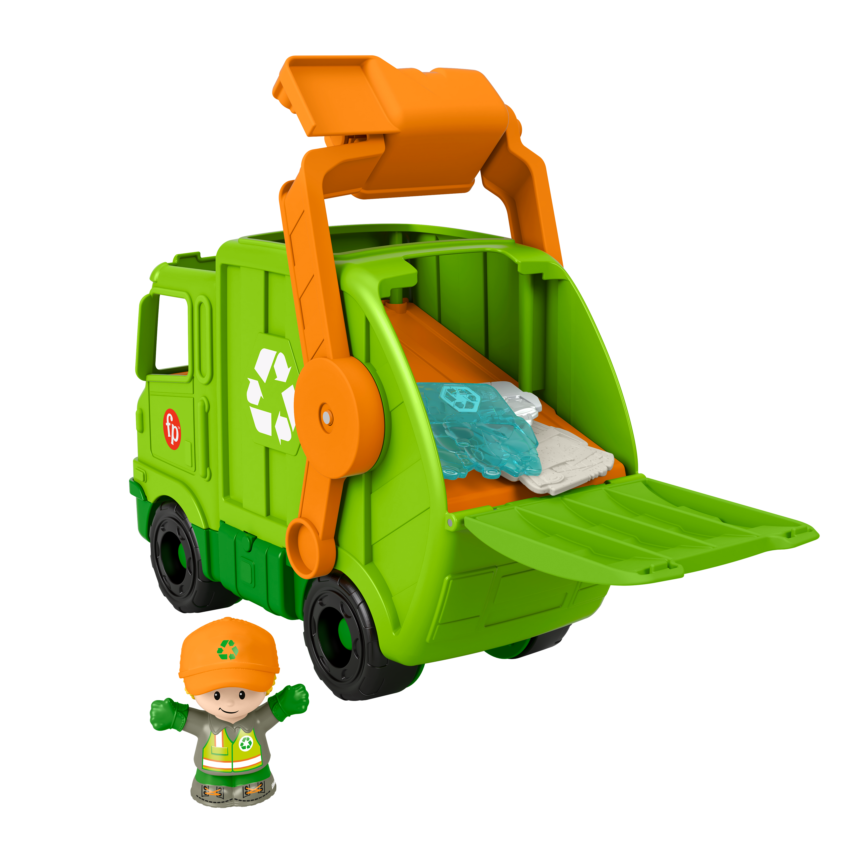 Fisher-Price Little People Big Recycling Truck - Fun for Toddlers