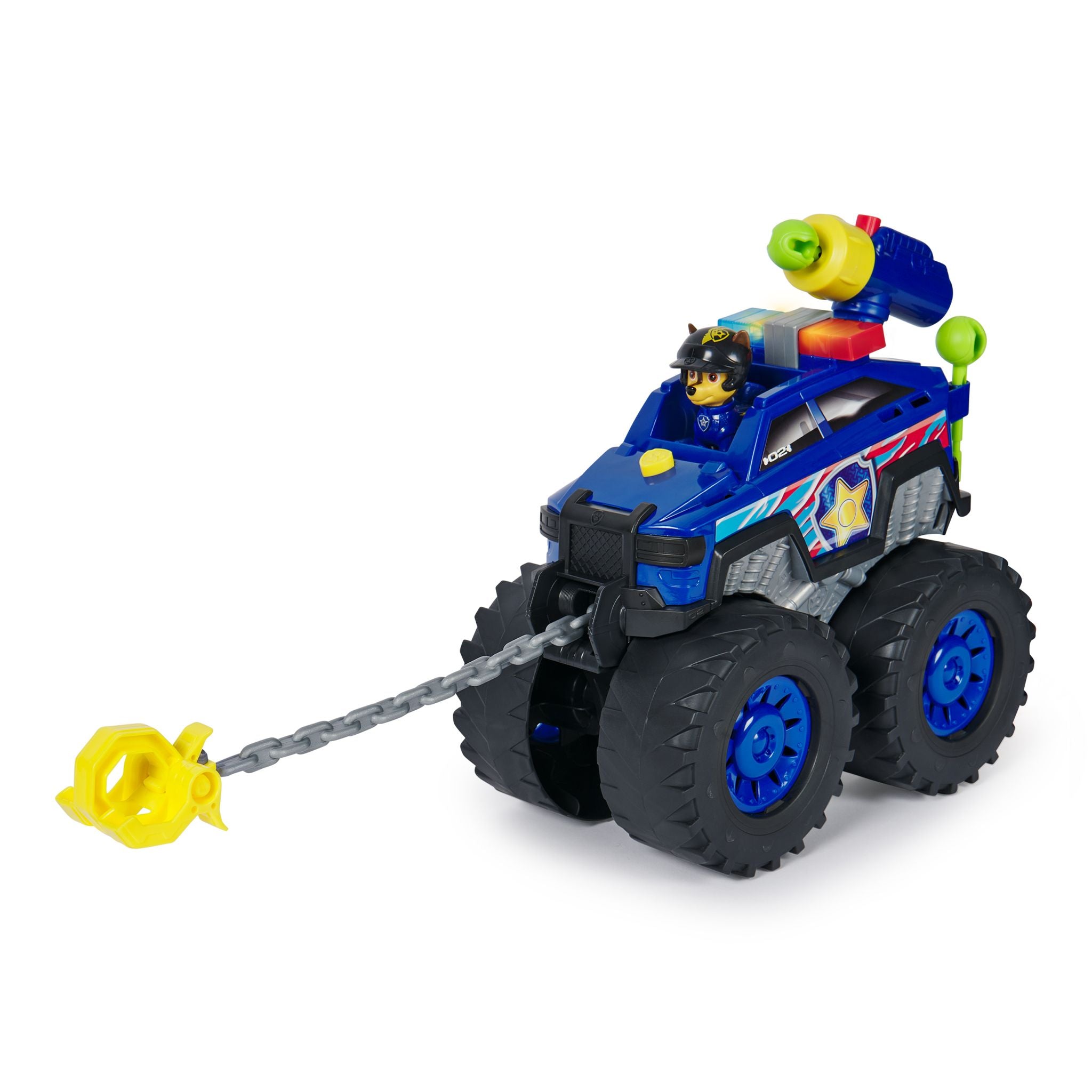 PAW Patrol Chase's Super-Powered Hauling Rescue Racer with Lights and Sounds