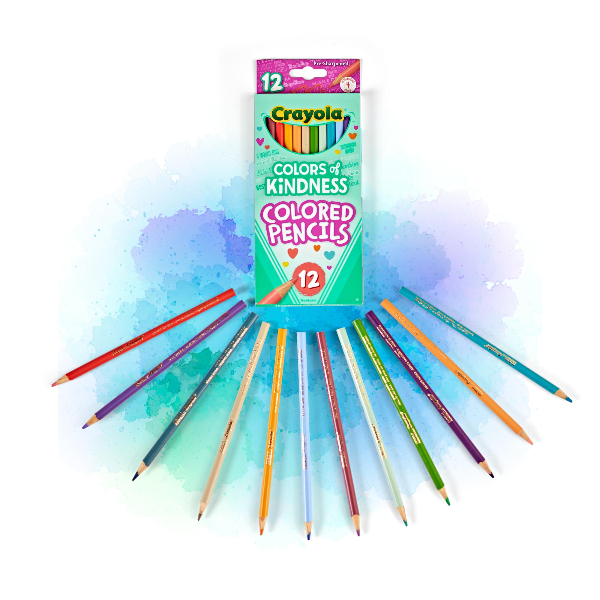 12-Pack Crayola Kindness-Inspired Colored Pencils with Vibrant Shades
